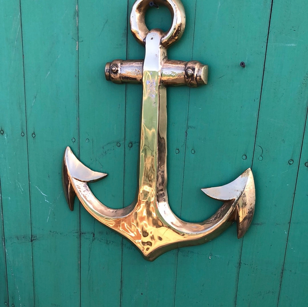 LARGE BRASS ANCHOR