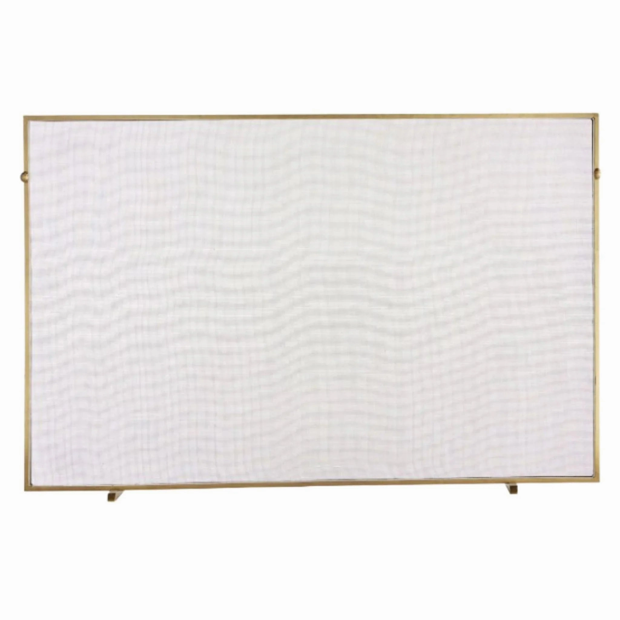 Large Gita Classic Fireplace Screen in Antique Brass home display ornament