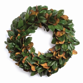 Large Grand Magnolia Leaf Wreath home display ornament