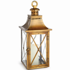 Large Homes Antique Brass Lantern home display ornament