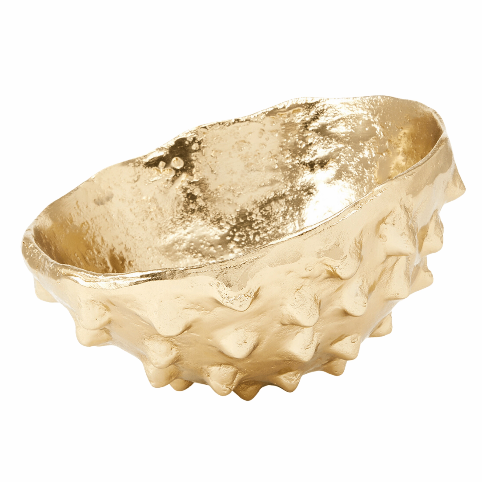 Large Kiwano Bowl With Brass Finish