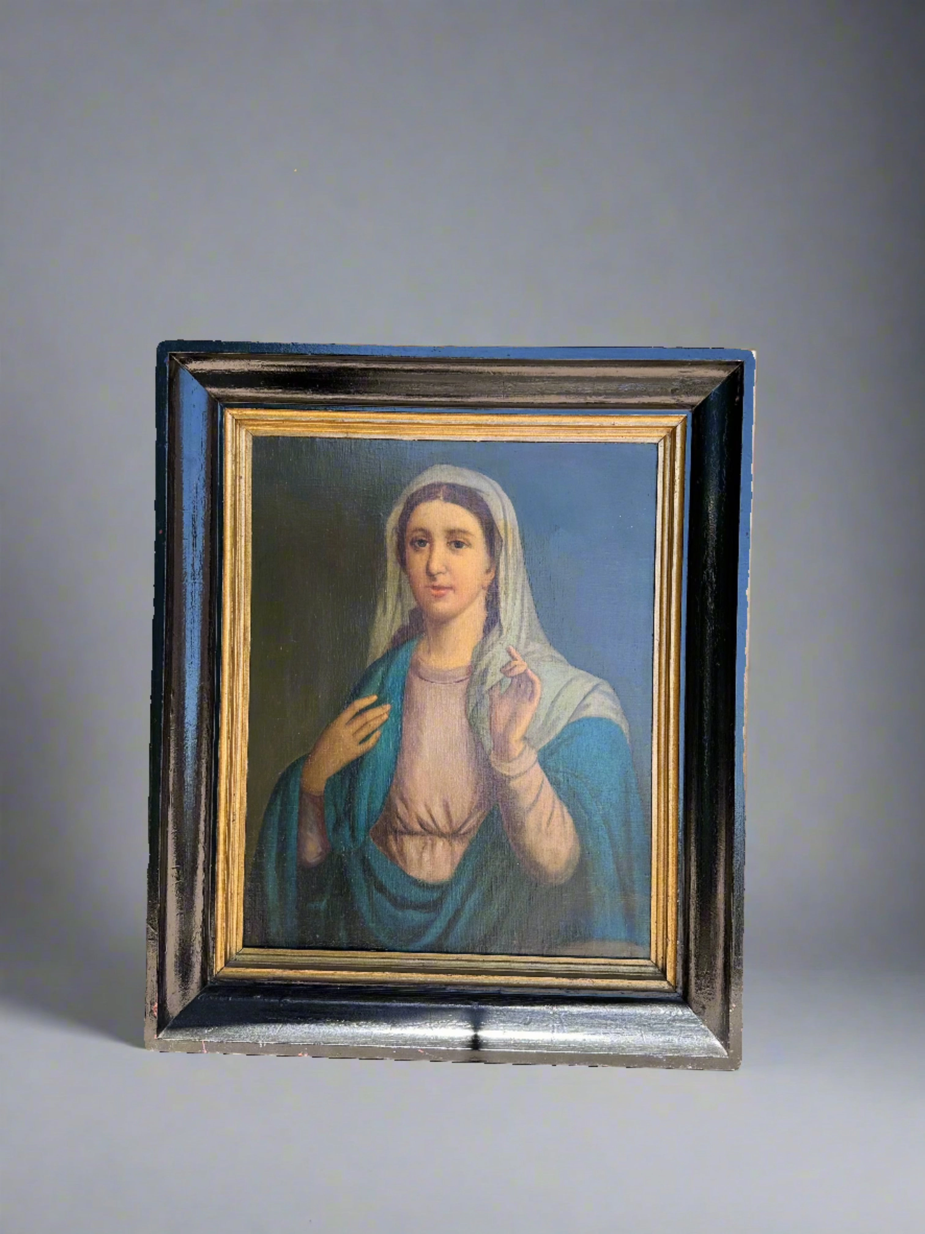 LARGE OIL PAINTING OF MARY classic mural painting