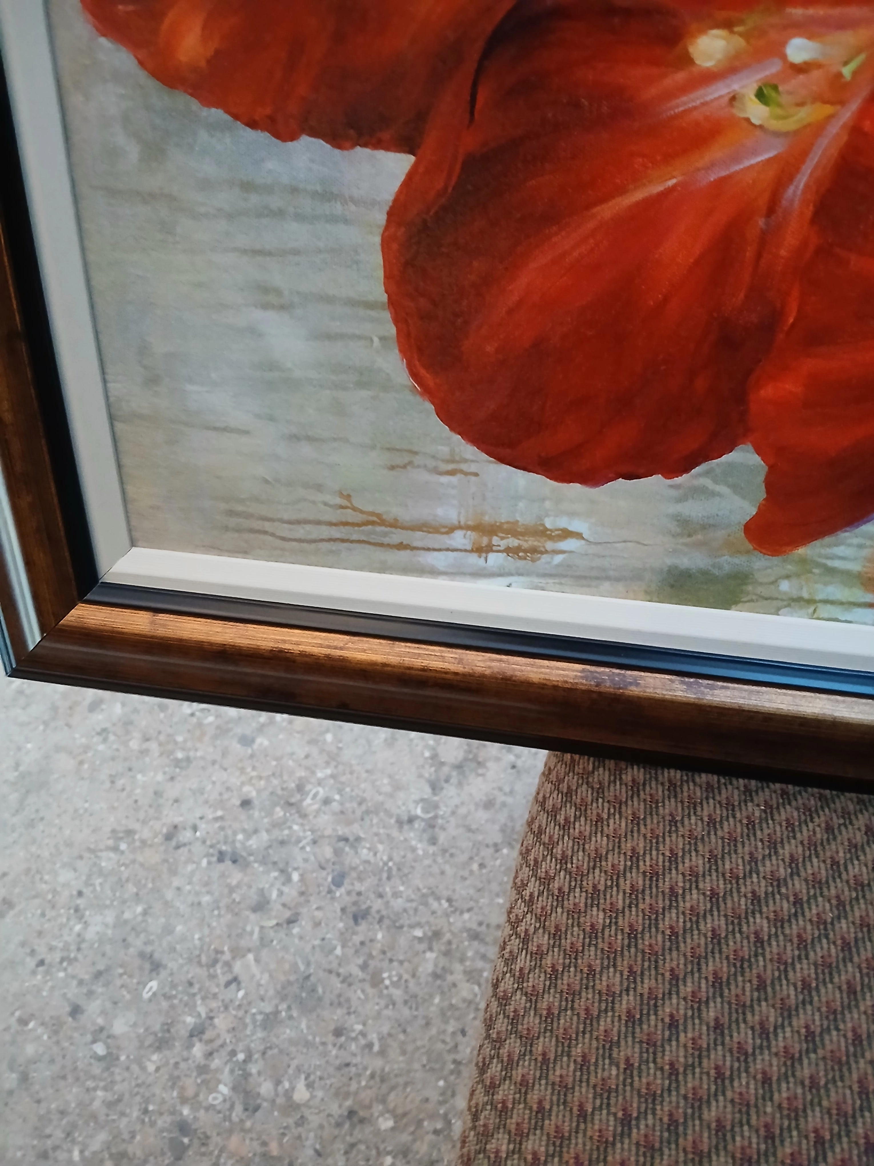 LARGE PANSIES PAINTING