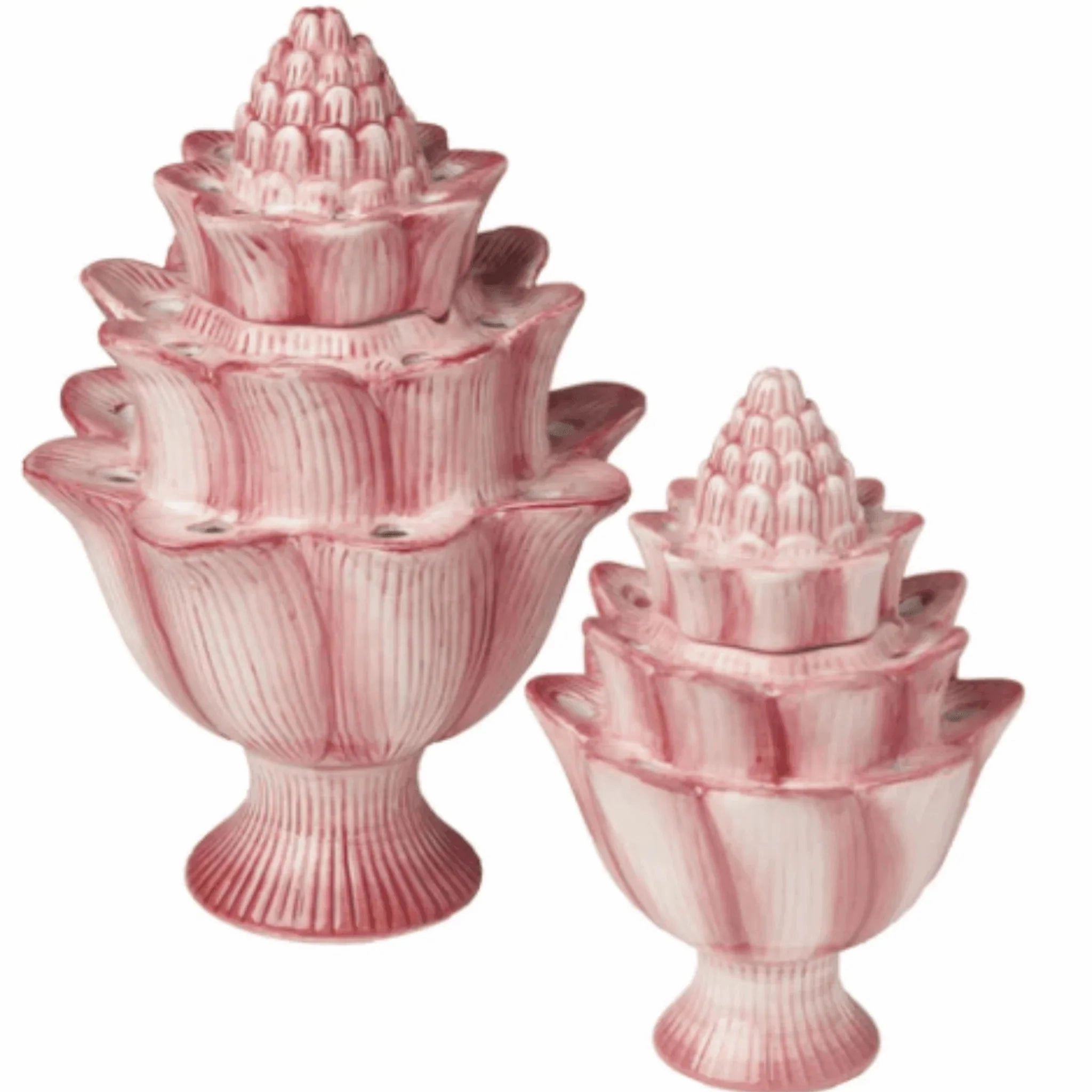 Large Watermelon Pink Artichoke Tulipiere