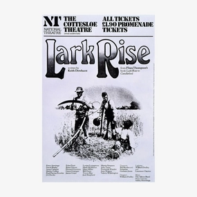 Lark Rise 1978 Print vintage woodcut wallpaper