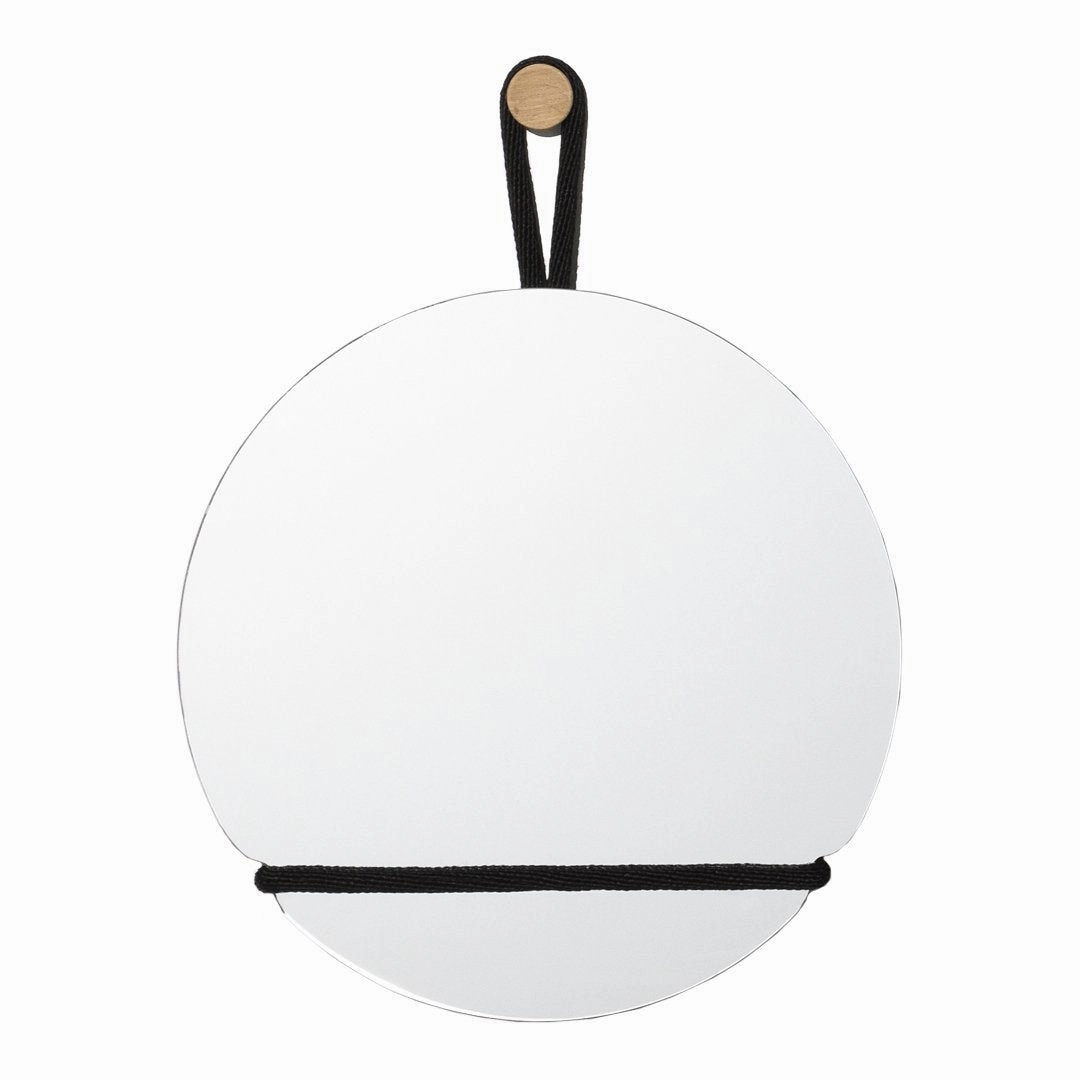 Lasso Mirror - Round modern art object