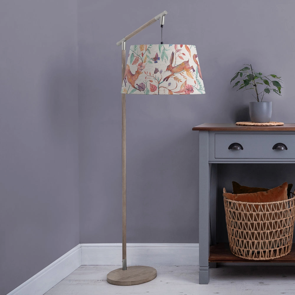 Leaping Into The Fauna Quintus Taper & Quintus Complete Floor Lamp Grey/Linen patterned fashion rug  