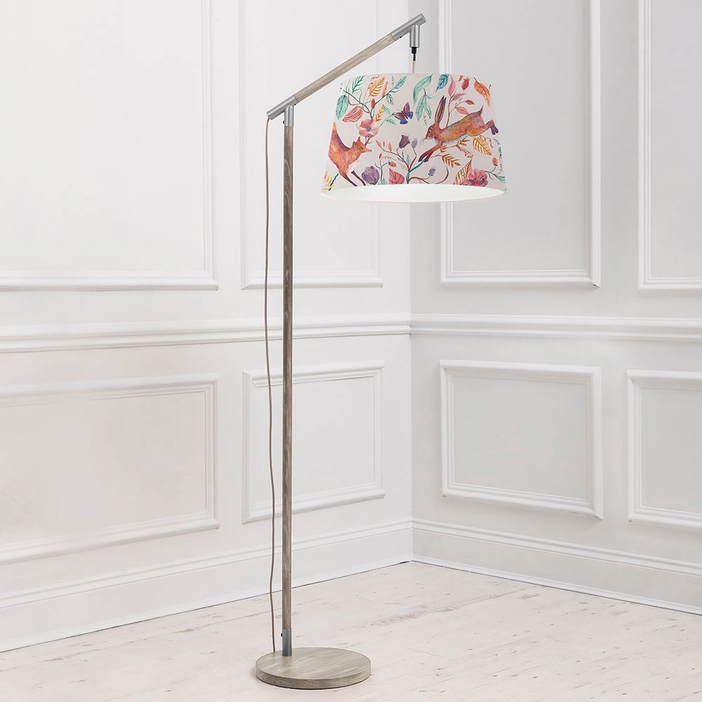 Leaping Into The Fauna Quintus Taper & Quintus Complete Floor Lamp Grey/Linen
