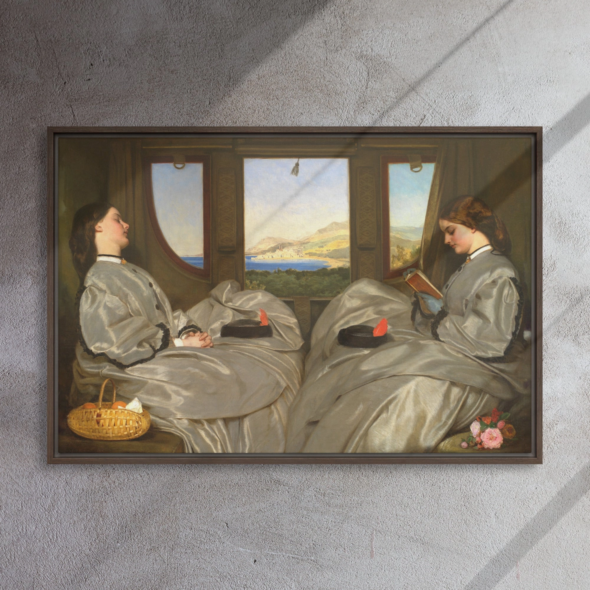 Leinwand - Augustus Leopold Egg, The Travelling Companions