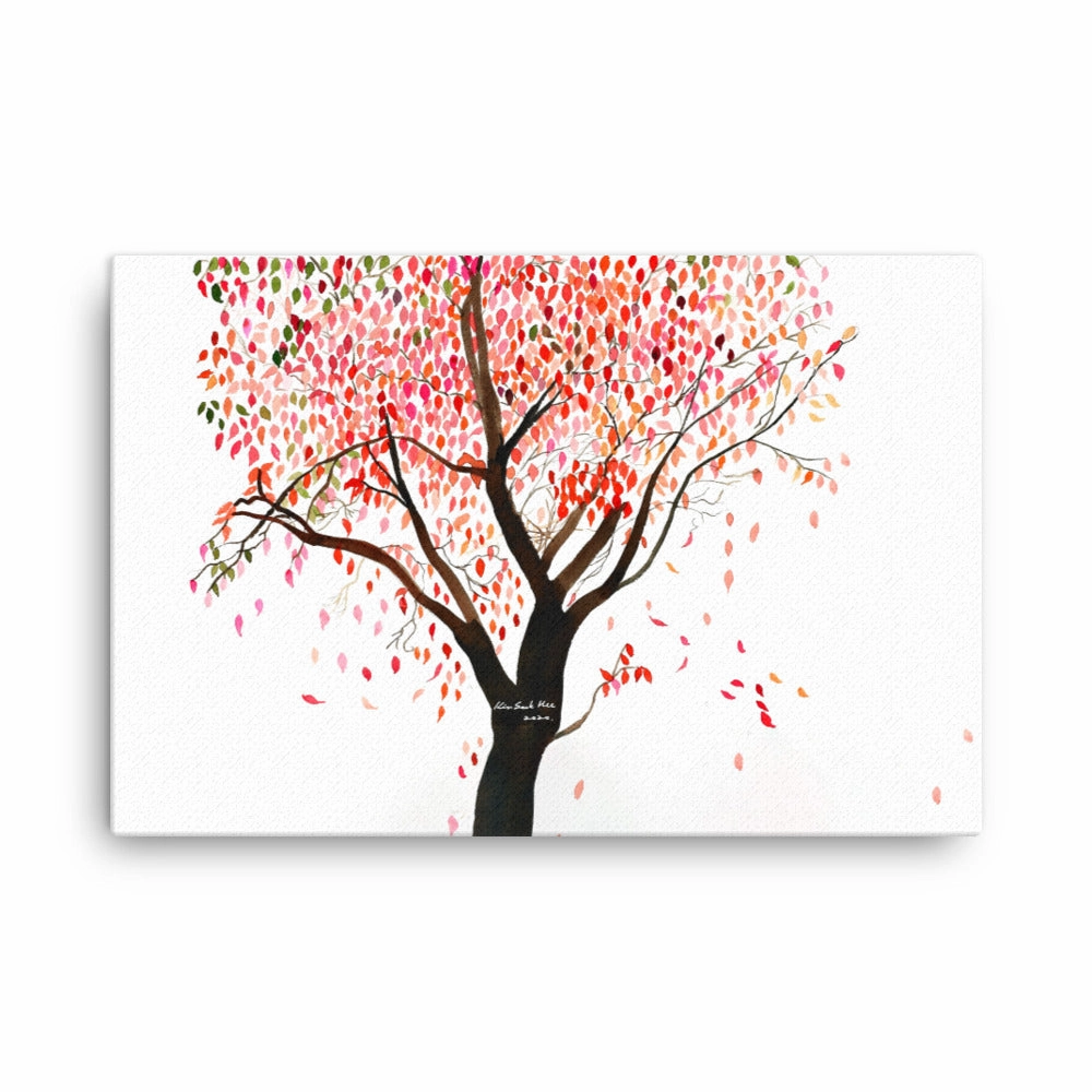 Leinwand - falling Leaves, Gravity
