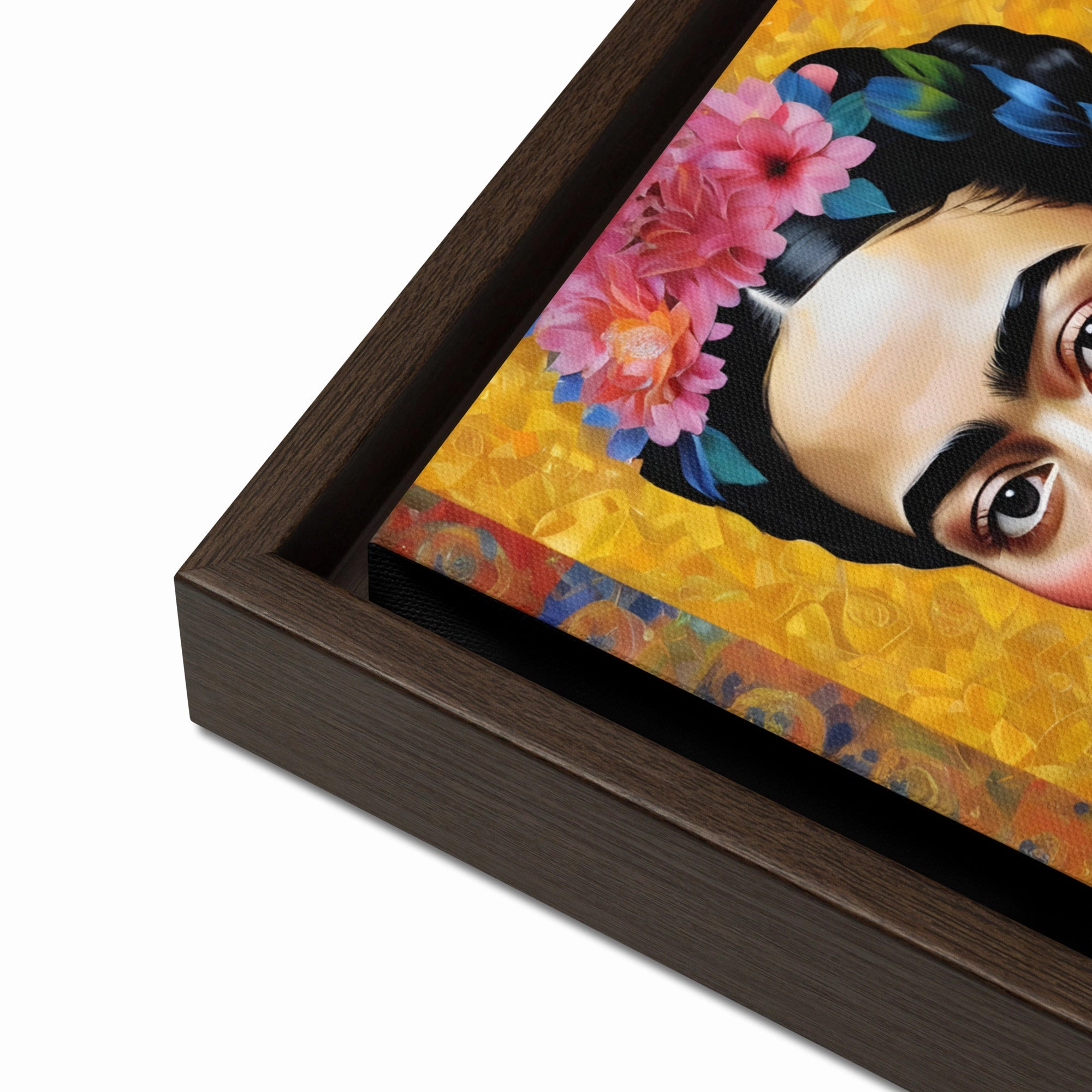 Leinwand - Frida Kahlo in the style of Gustav Klimt