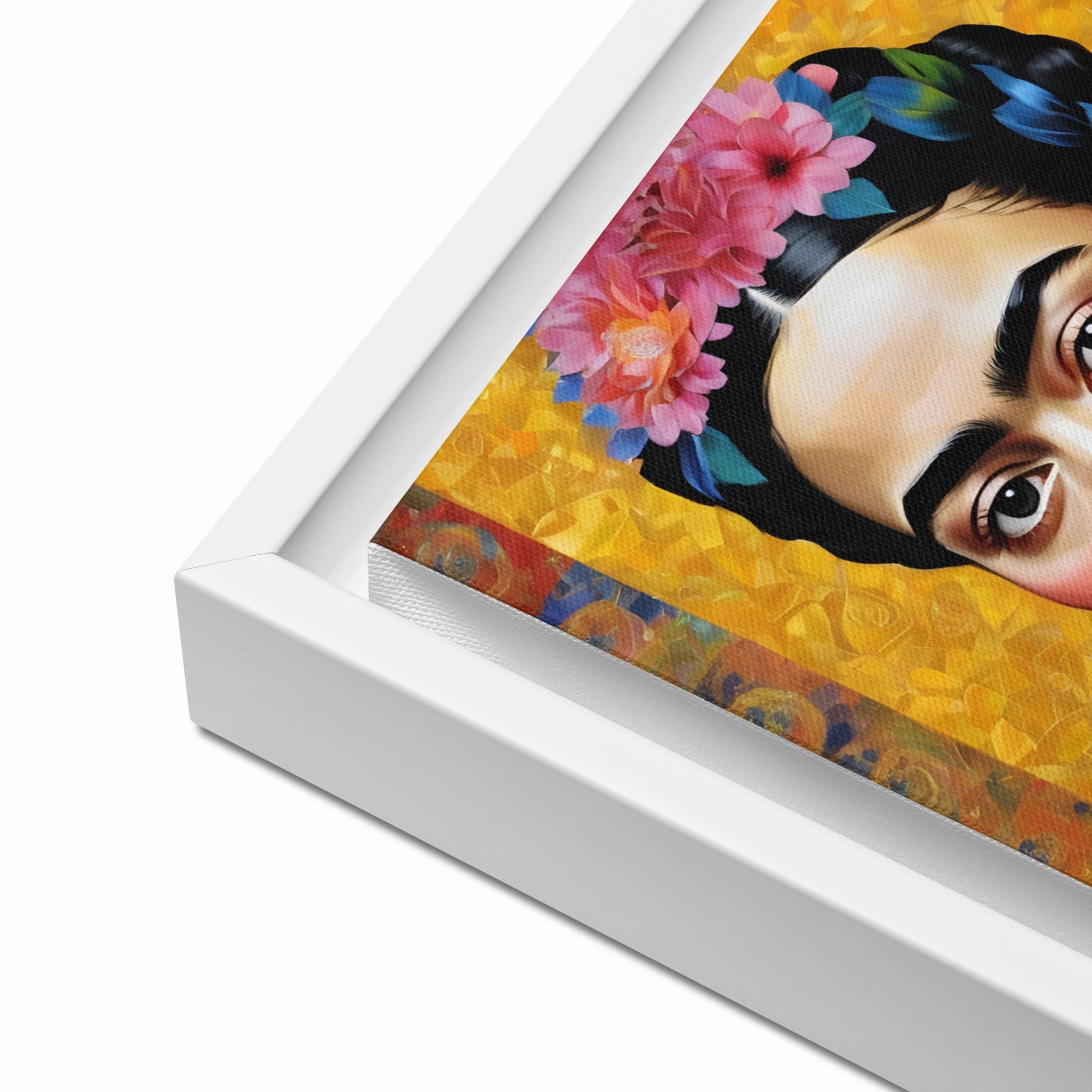 Leinwand - Frida Kahlo in the style of Gustav Klimt
