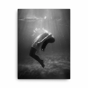Leinwand - girl in the water canvas mural art