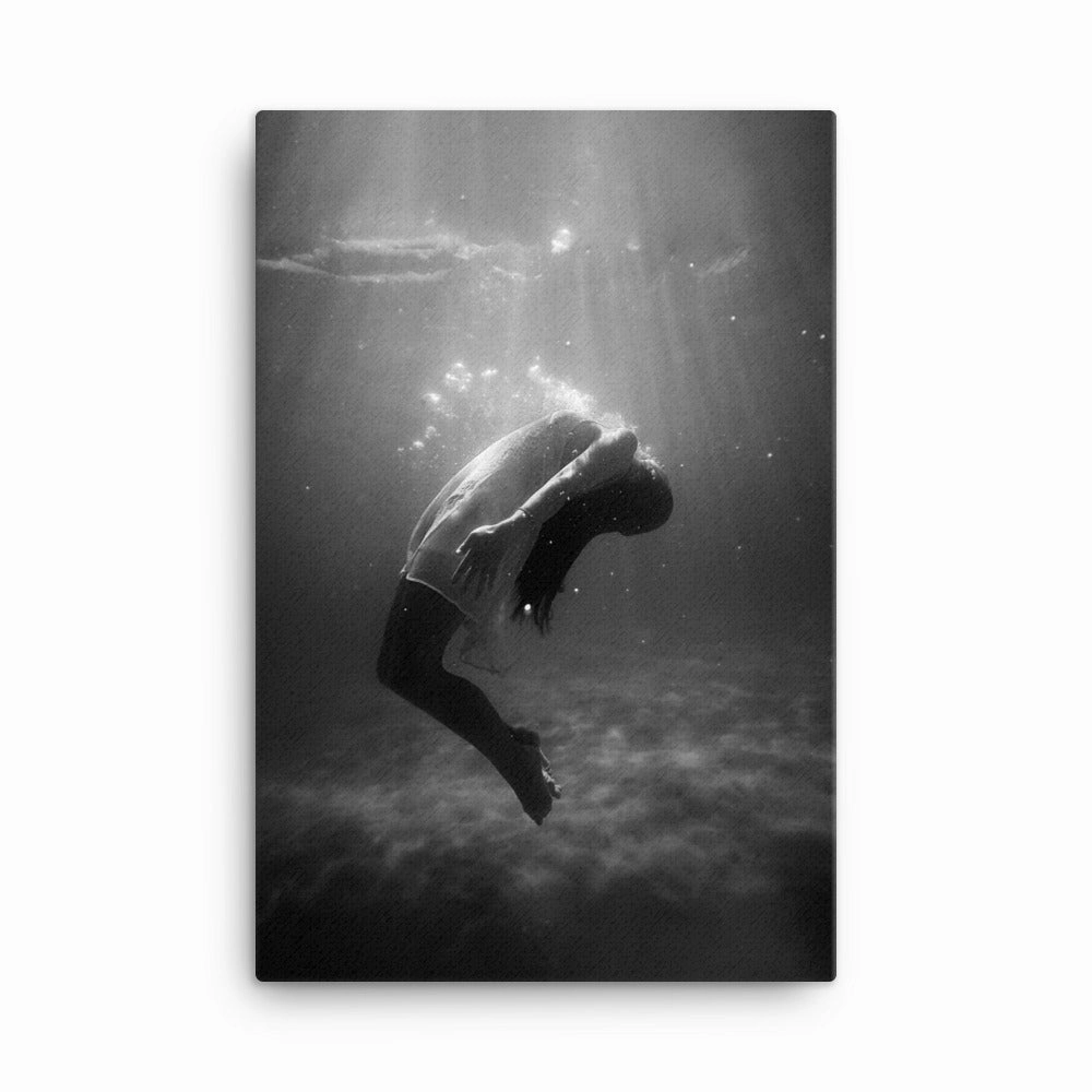 Leinwand - girl in the water