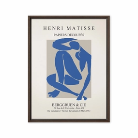 Leinwand - Henri Matisse, Paper Cutouts blauer Akt canvas mural art