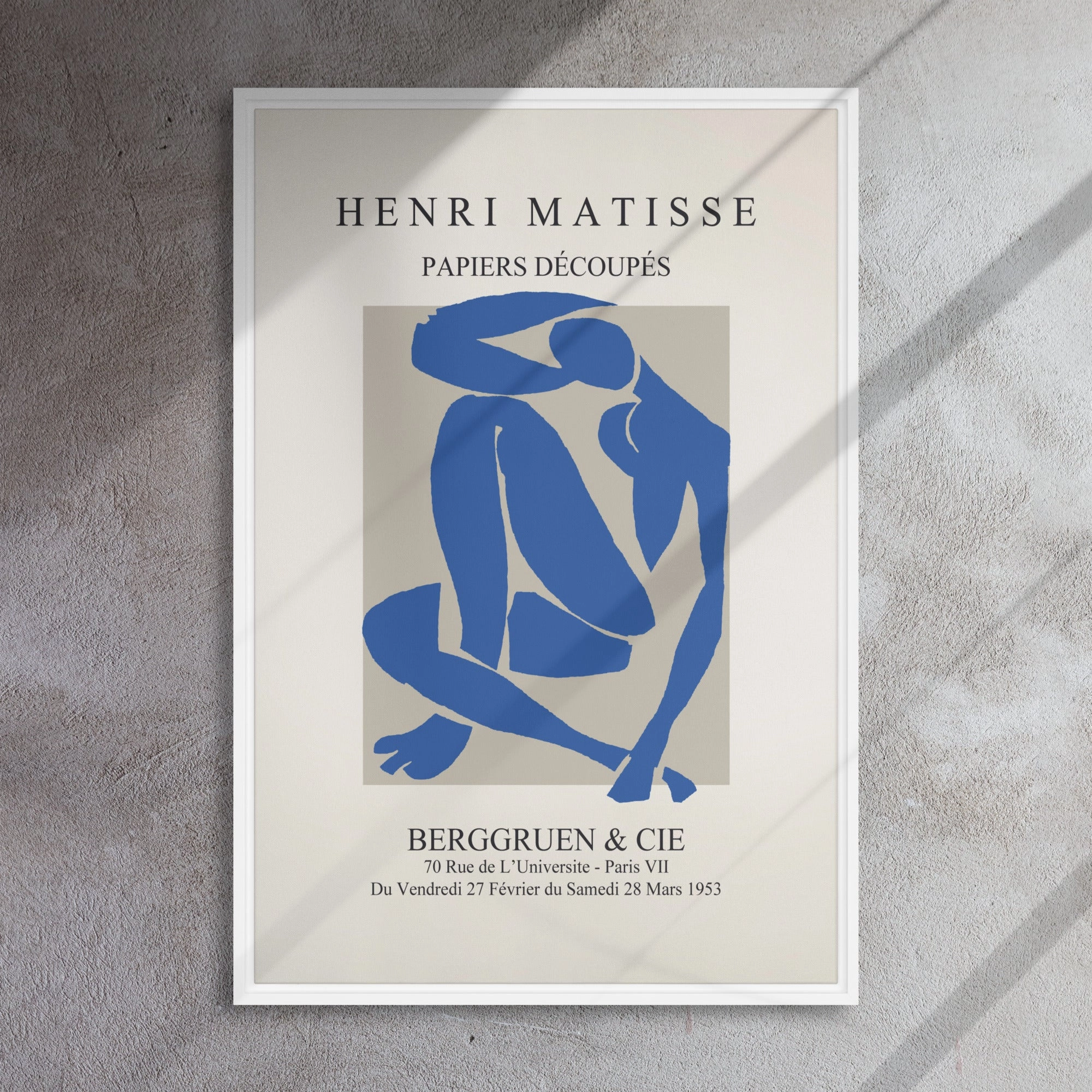 Leinwand - Henri Matisse, Paper Cutouts blauer Akt