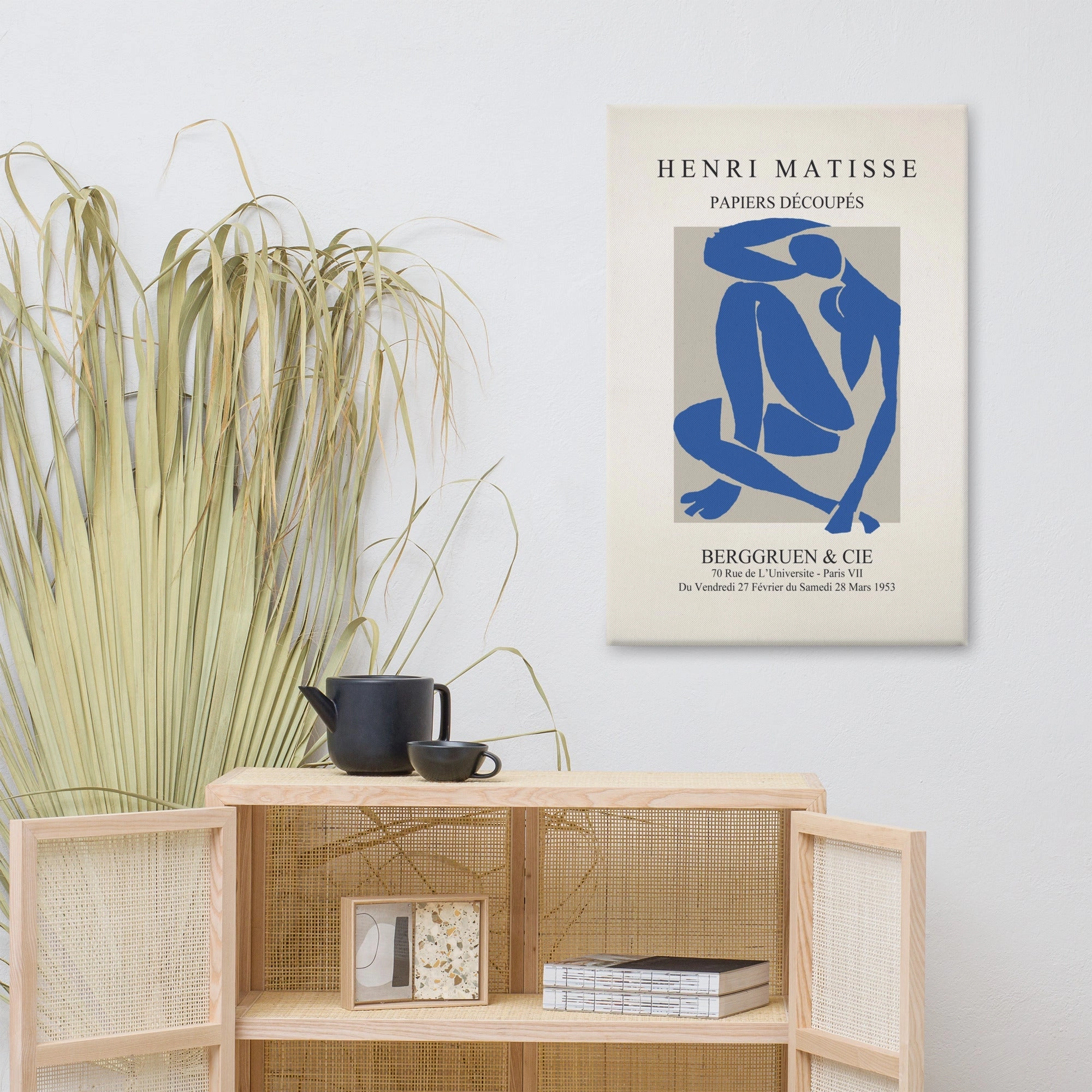 Leinwand - Henri Matisse, Paper Cutouts blauer Akt