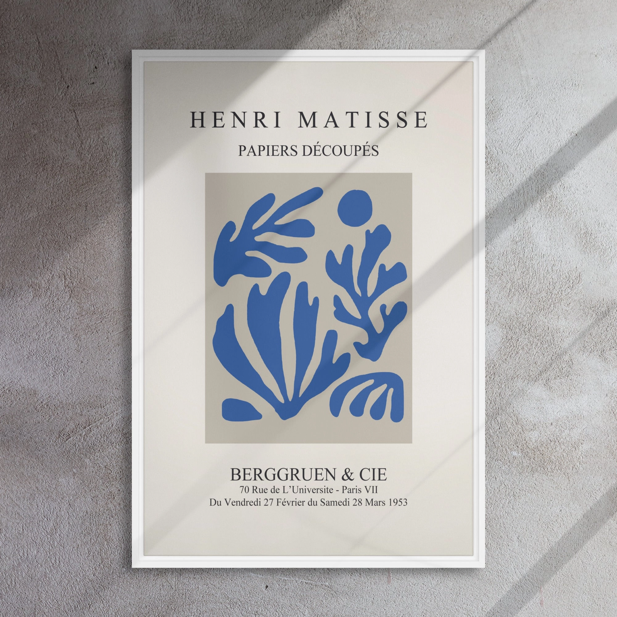 Leinwand - Henri Matisse, Paper Cutouts blauer Garten I
