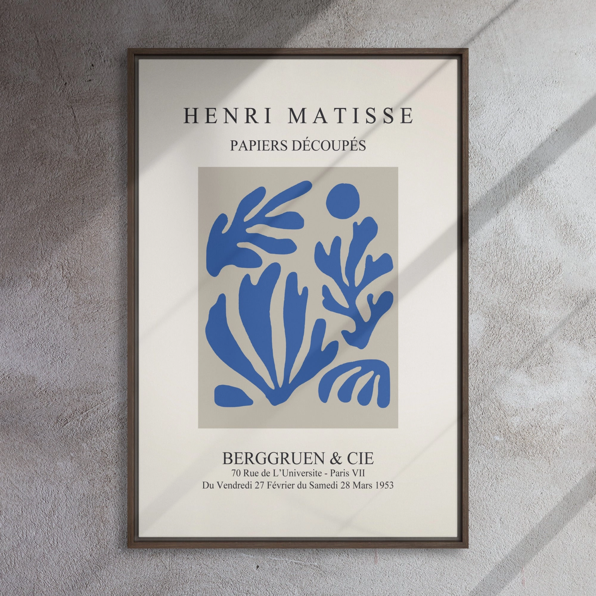 Leinwand - Henri Matisse, Paper Cutouts blauer Garten I