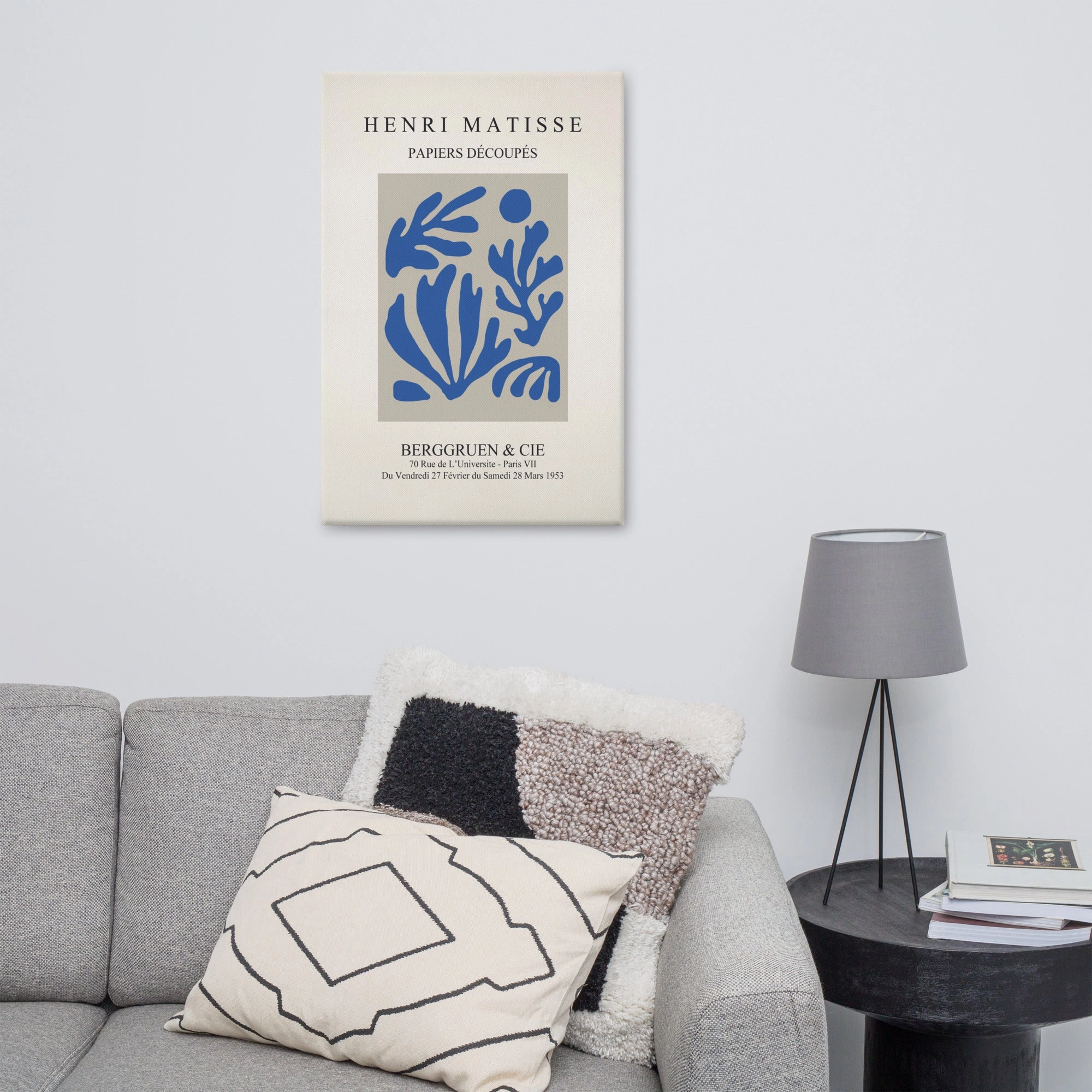 Leinwand - Henri Matisse, Paper Cutouts blauer Garten I