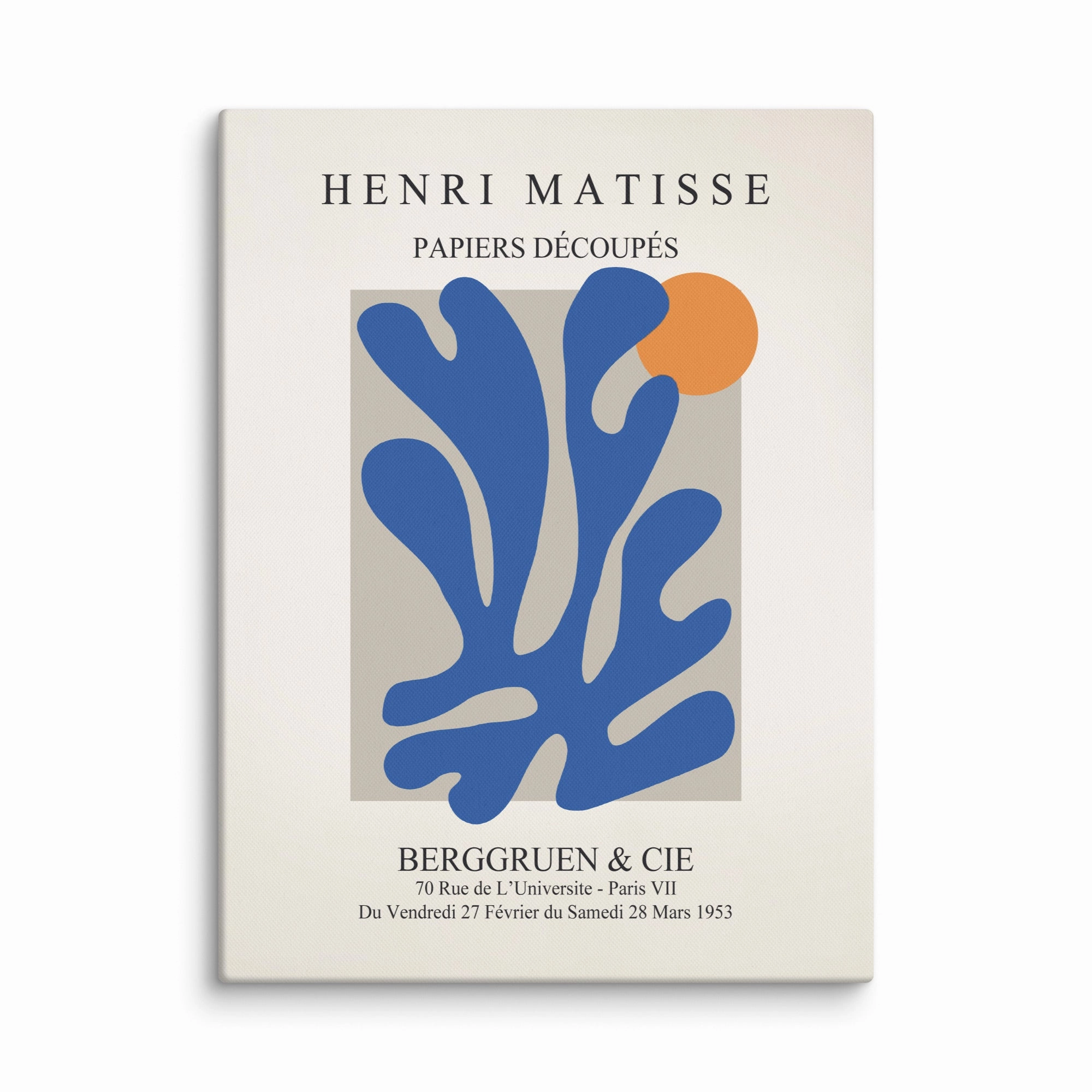 Leinwand - Henri Matisse, Paper Cutouts blauer Garten II