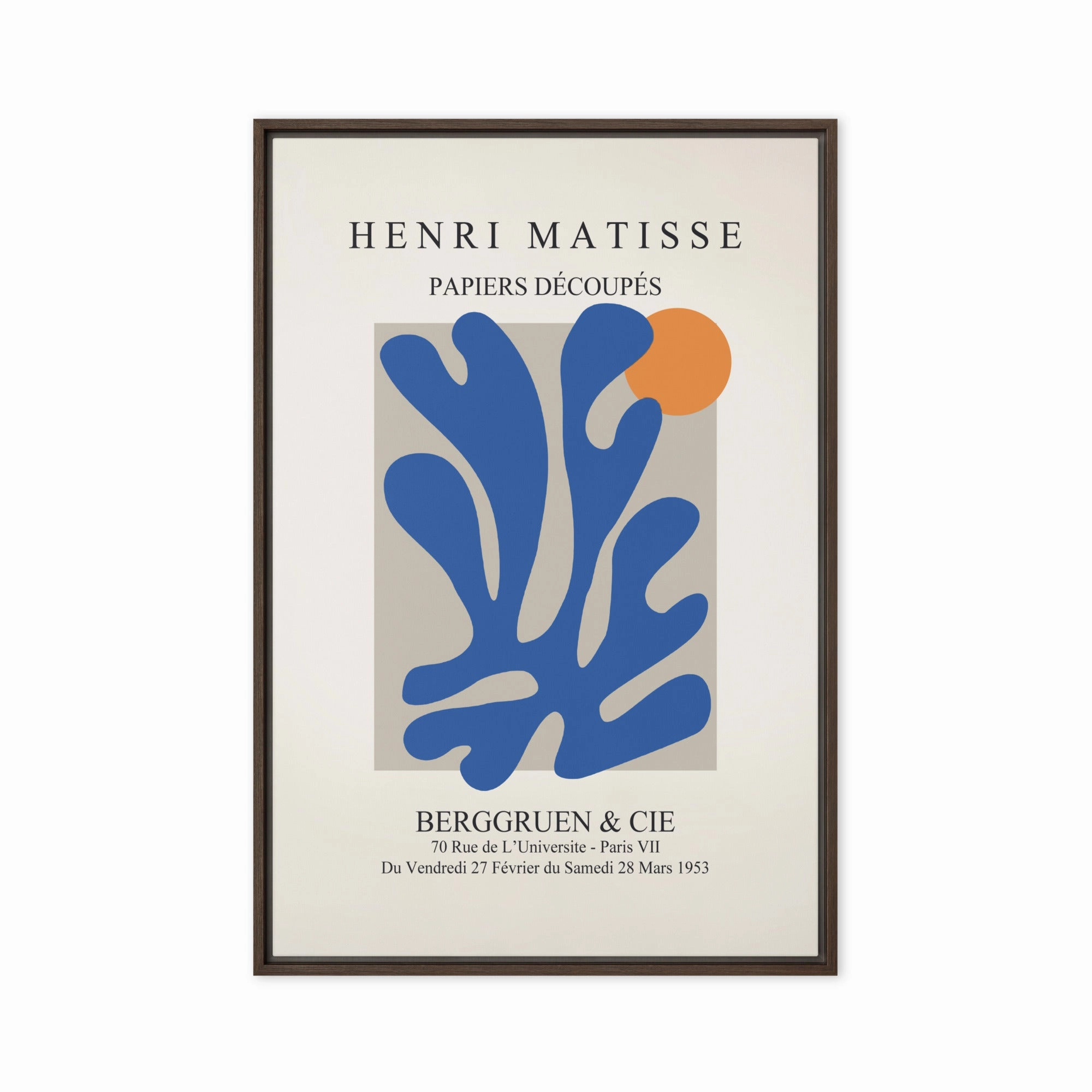 Leinwand - Henri Matisse, Paper Cutouts blauer Garten II