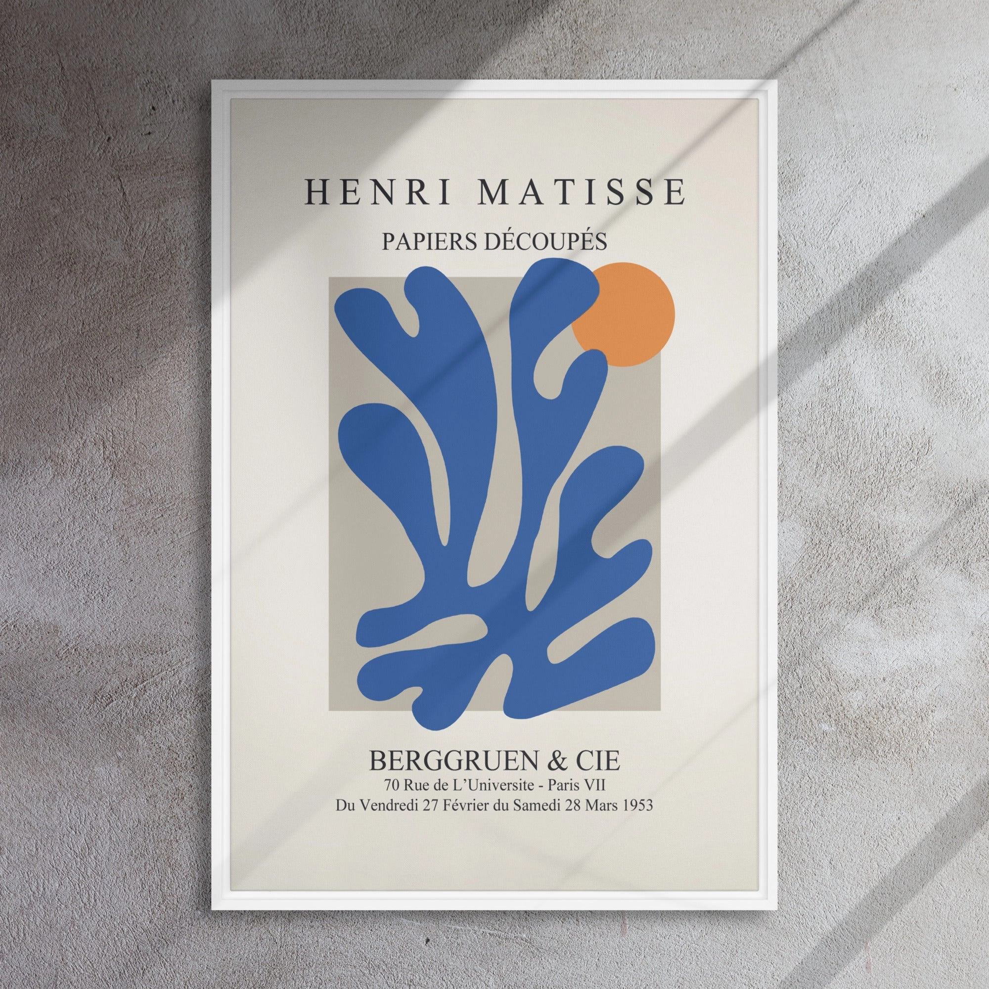Leinwand - Henri Matisse, Paper Cutouts blauer Garten II
