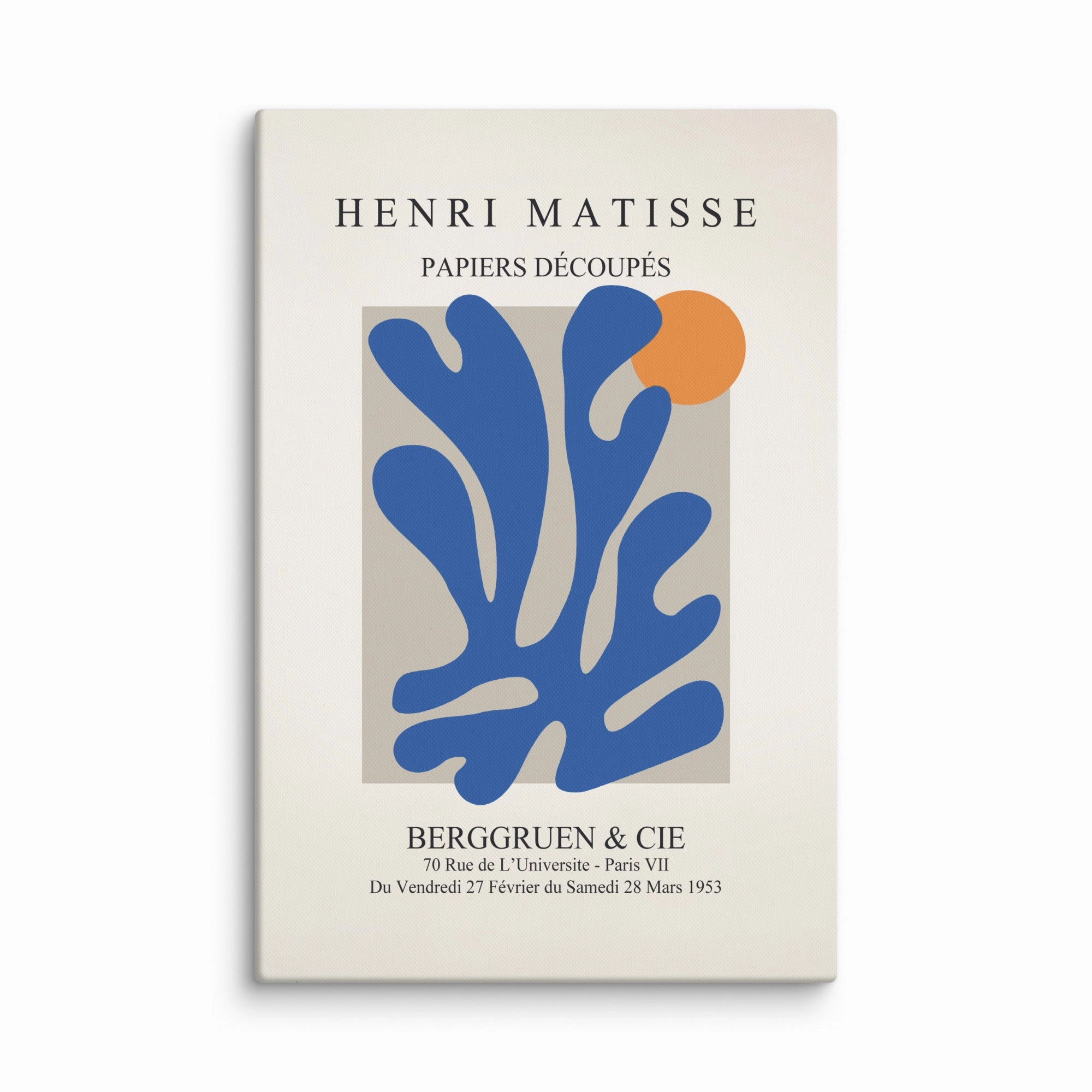 Leinwand - Henri Matisse, Paper Cutouts blauer Garten II