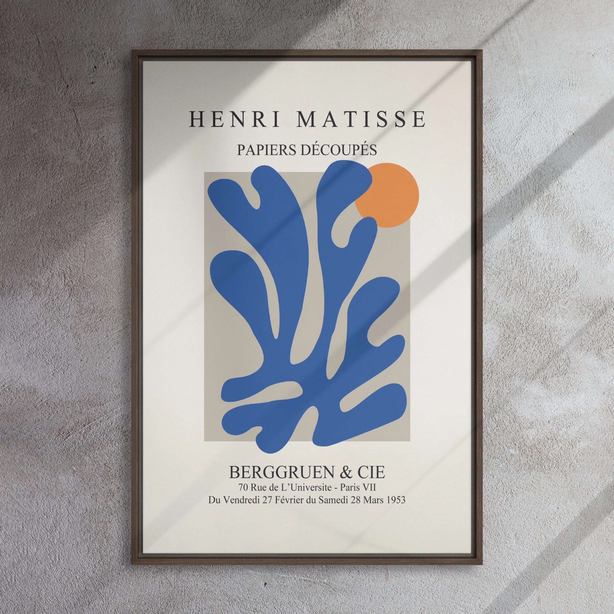 Leinwand - Henri Matisse, Paper Cutouts blauer Garten II