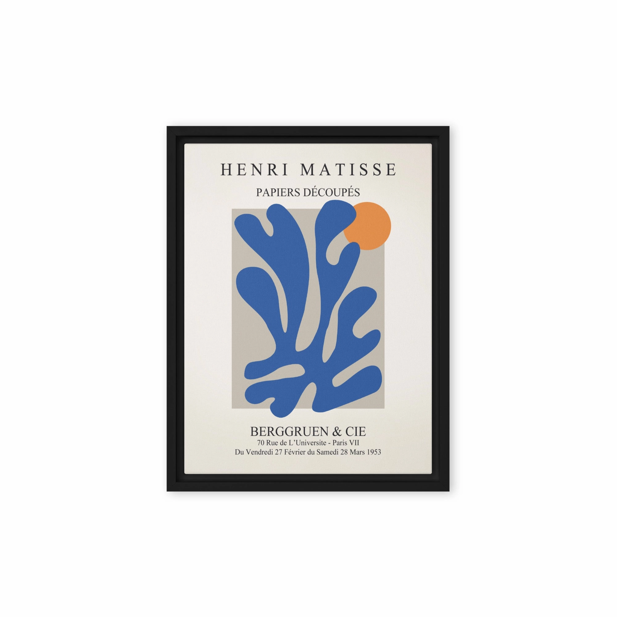 Leinwand - Henri Matisse, Paper Cutouts blauer Garten II