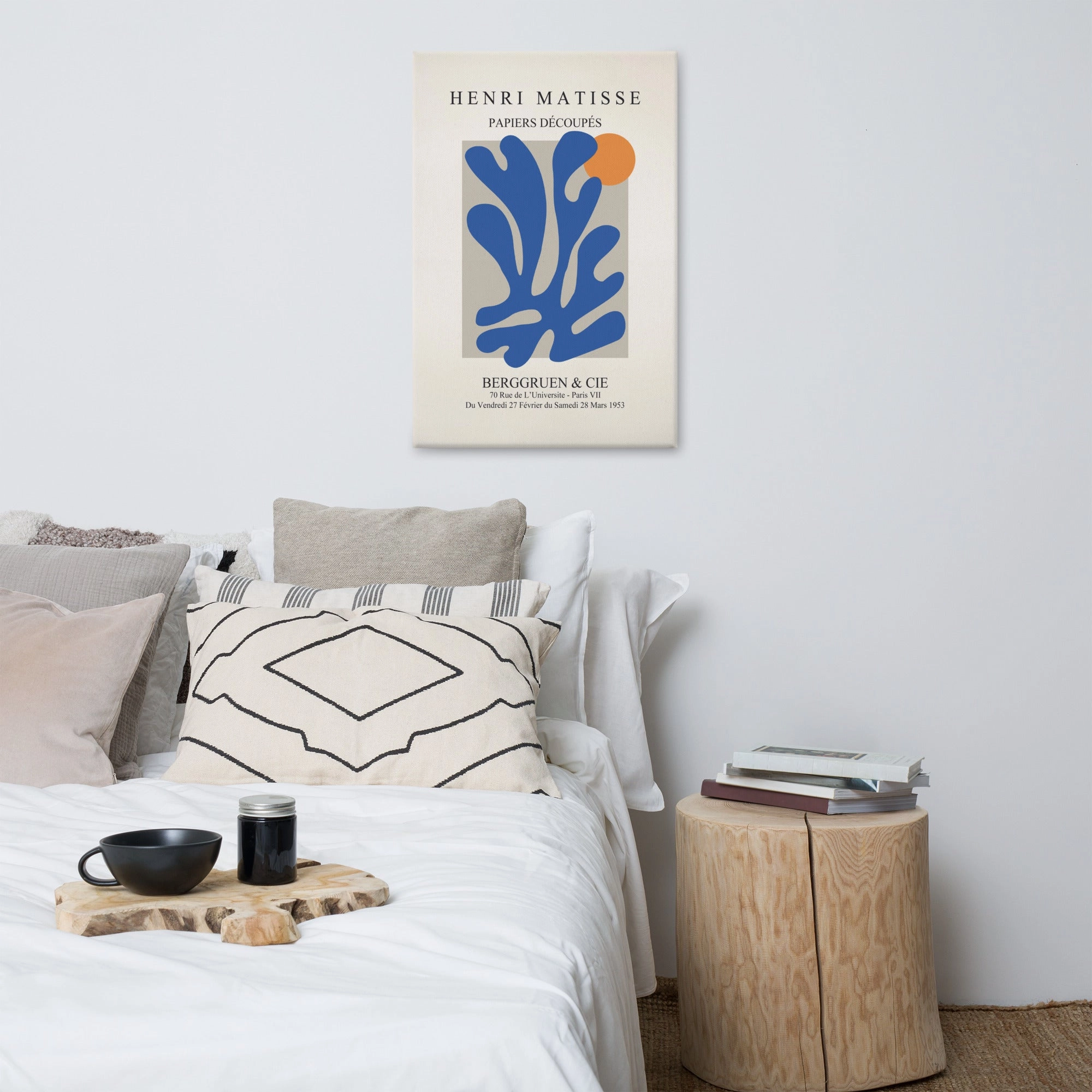 Leinwand - Henri Matisse, Paper Cutouts blauer Garten II