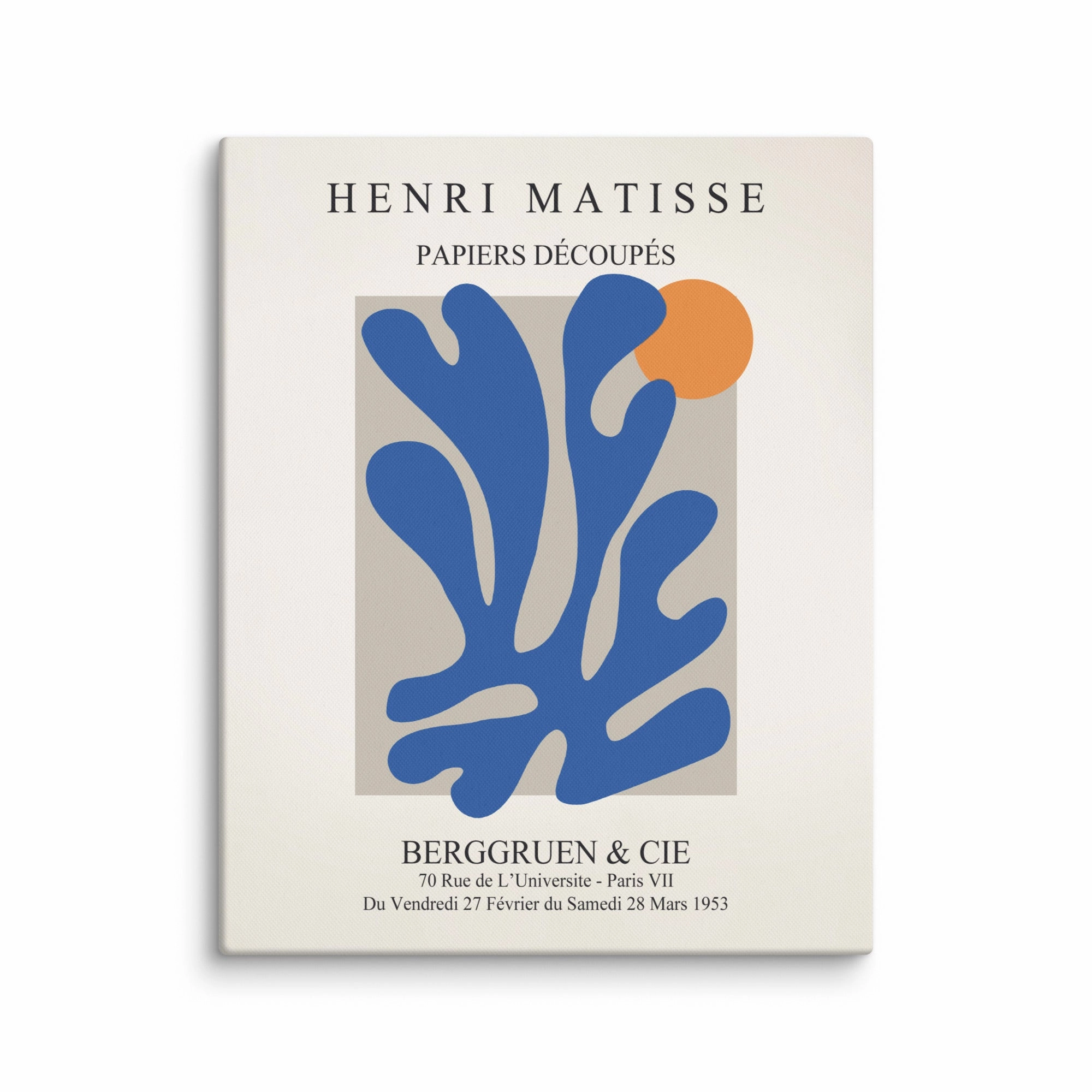 Leinwand - Henri Matisse, Paper Cutouts blauer Garten II