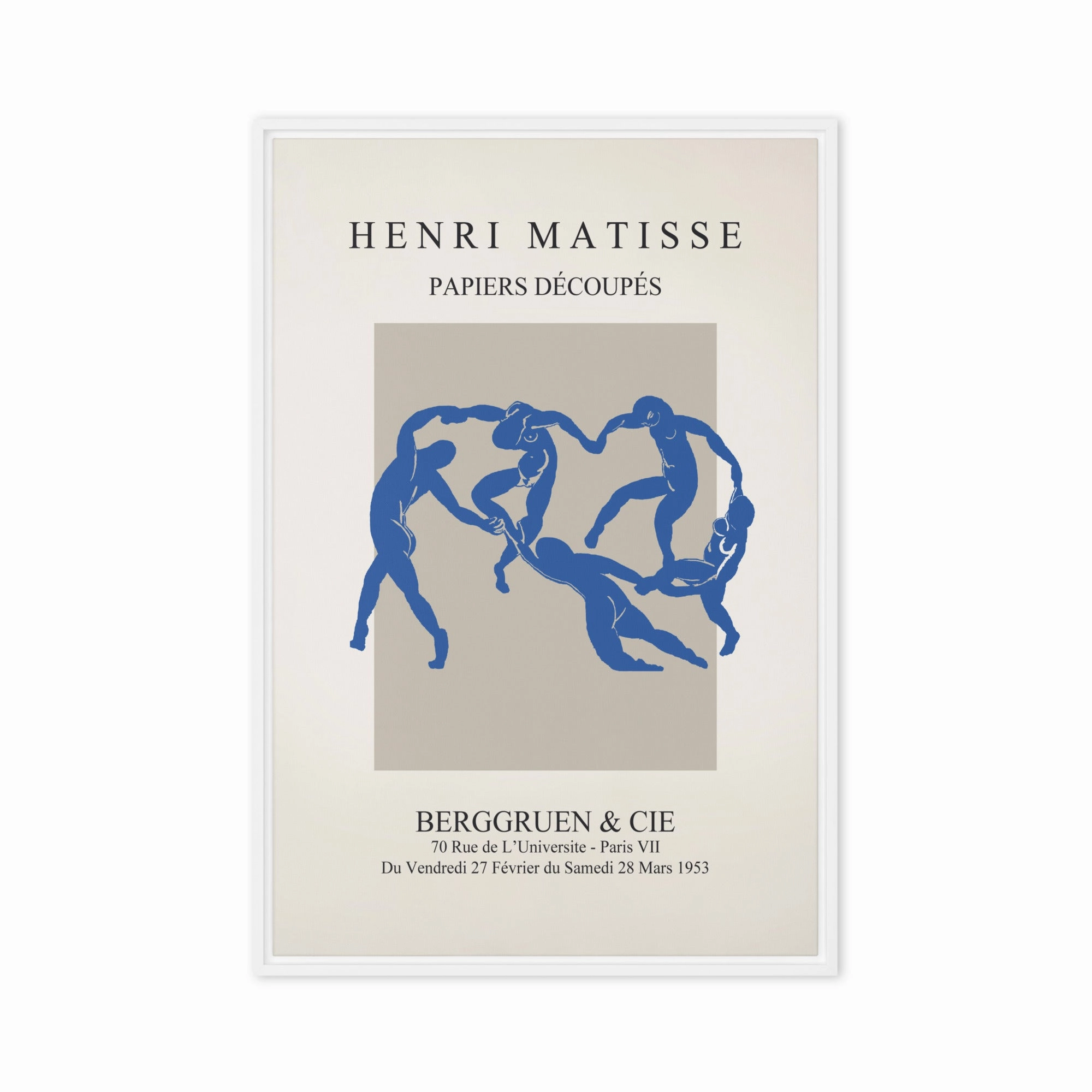 Leinwand - Henri Matisse, Paper Cutouts blauer Tanz
