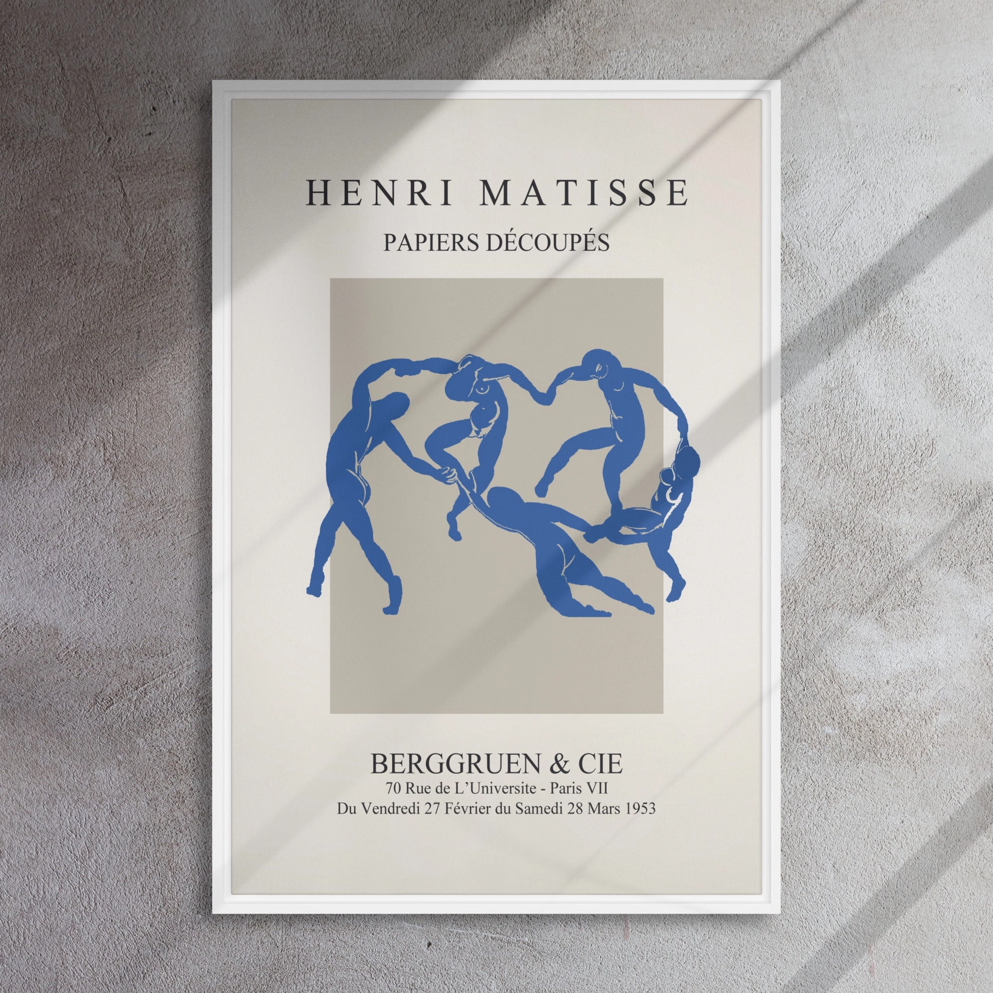 Leinwand - Henri Matisse, Paper Cutouts blauer Tanz