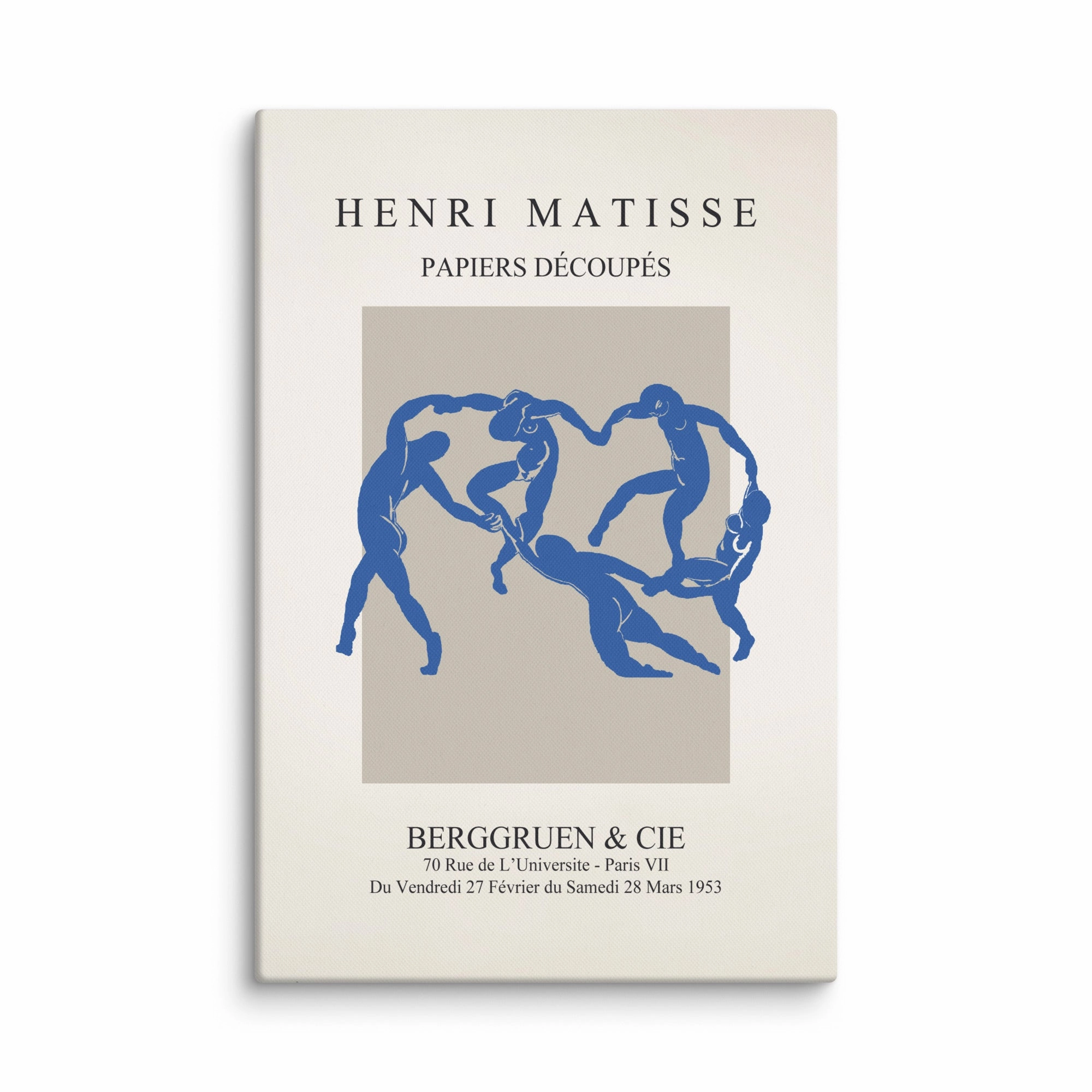 Leinwand - Henri Matisse, Paper Cutouts blauer Tanz