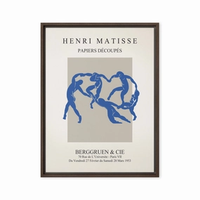 Leinwand - Henri Matisse, Paper Cutouts blauer Tanz canvas mural art