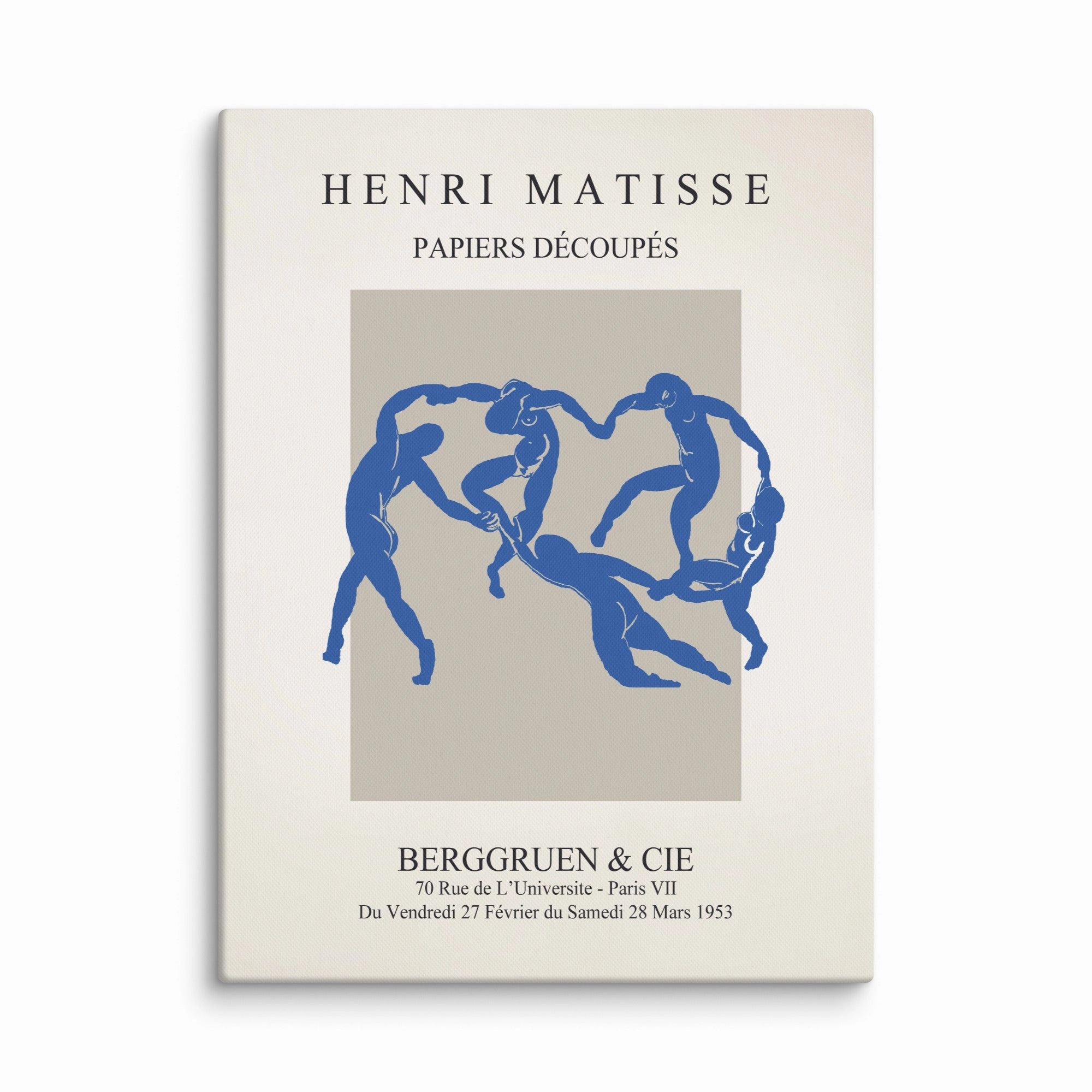 Leinwand - Henri Matisse, Paper Cutouts blauer Tanz