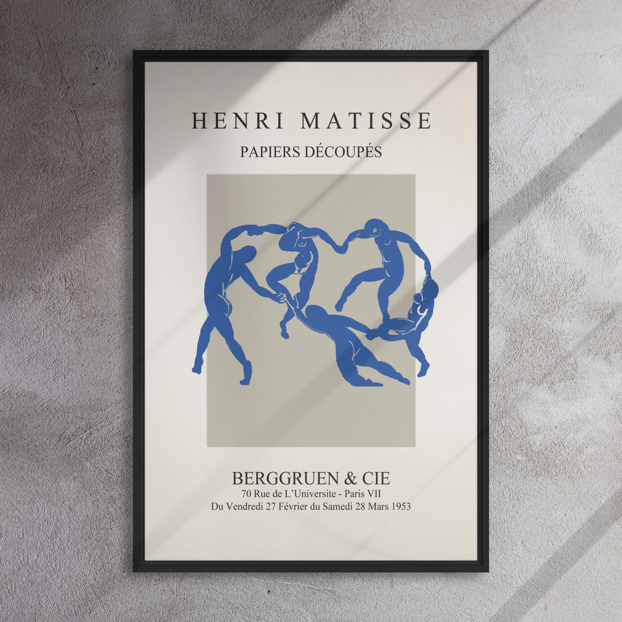 Leinwand - Henri Matisse, Paper Cutouts blauer Tanz