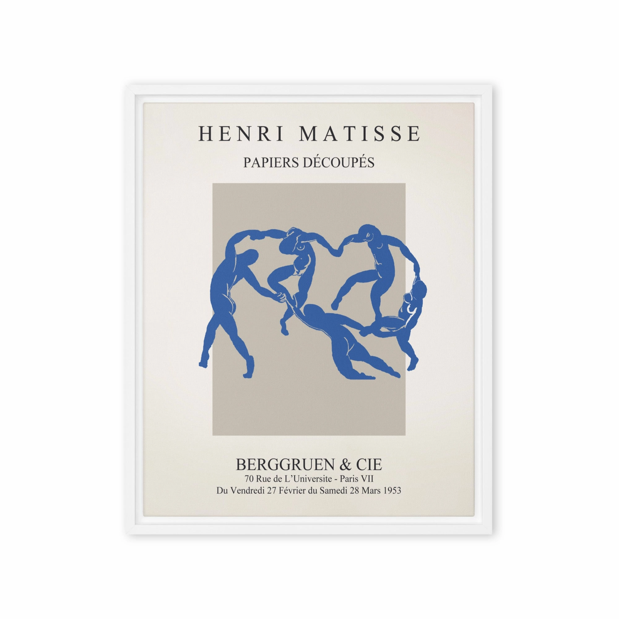Leinwand - Henri Matisse, Paper Cutouts blauer Tanz