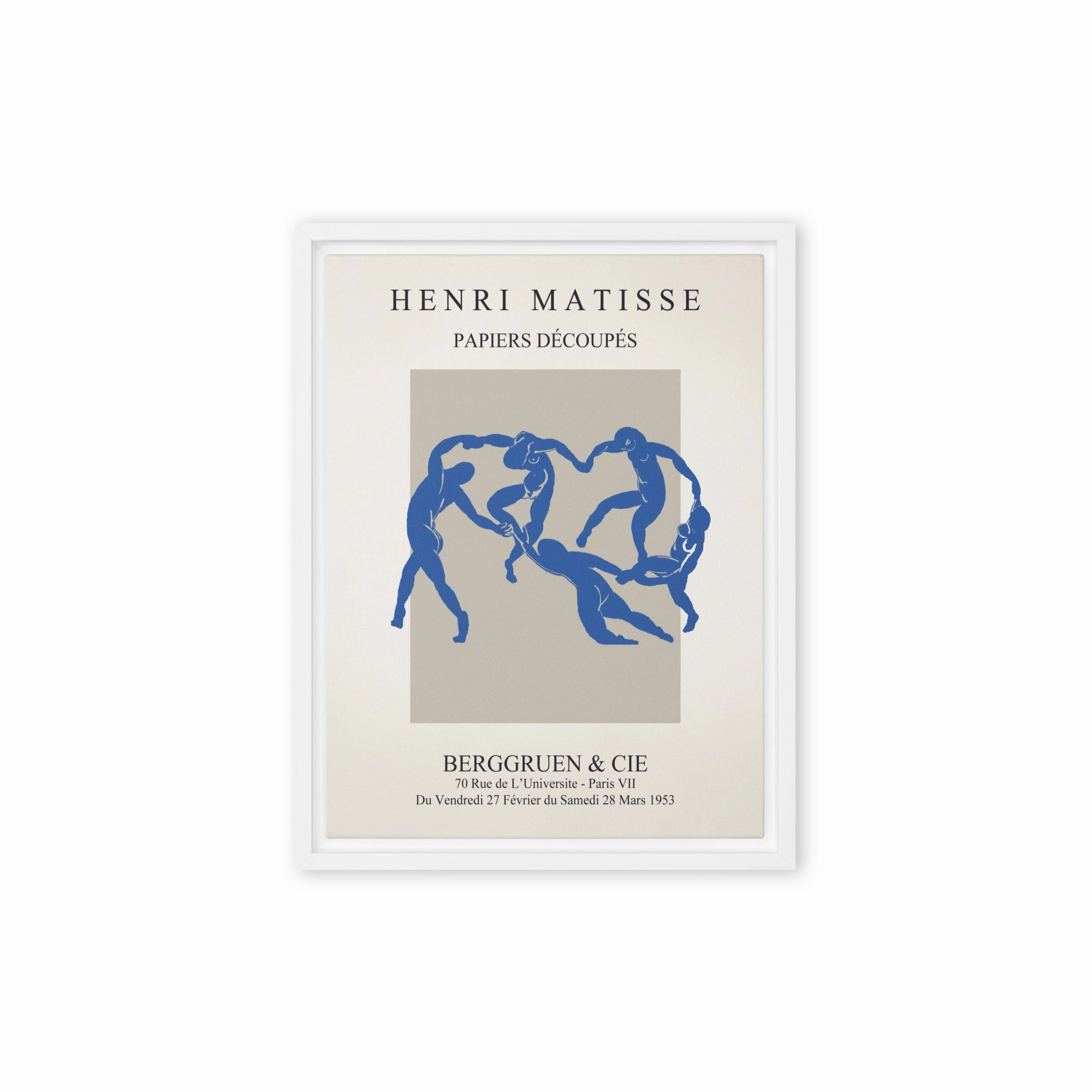 Leinwand - Henri Matisse, Paper Cutouts blauer Tanz