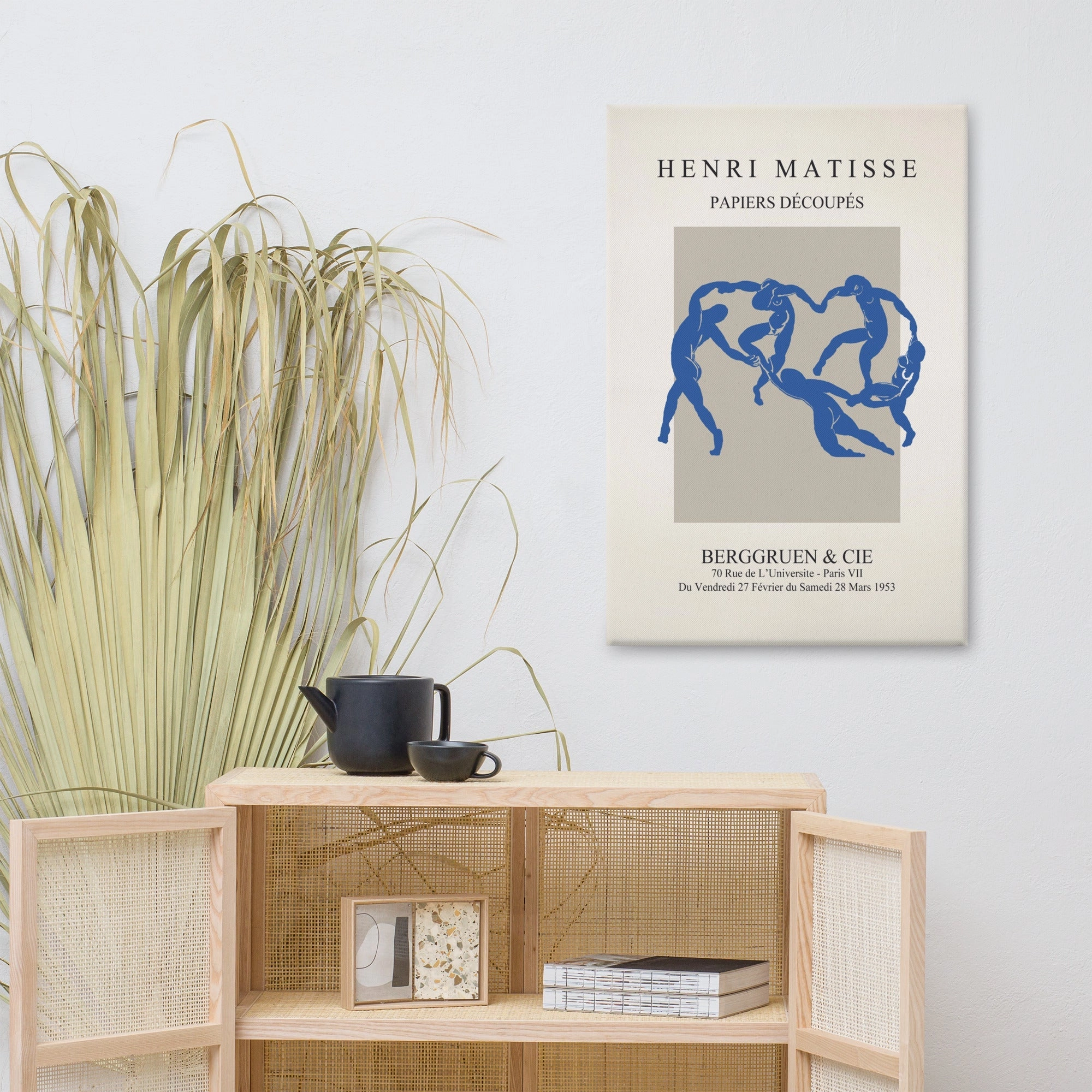 Leinwand - Henri Matisse, Paper Cutouts blauer Tanz