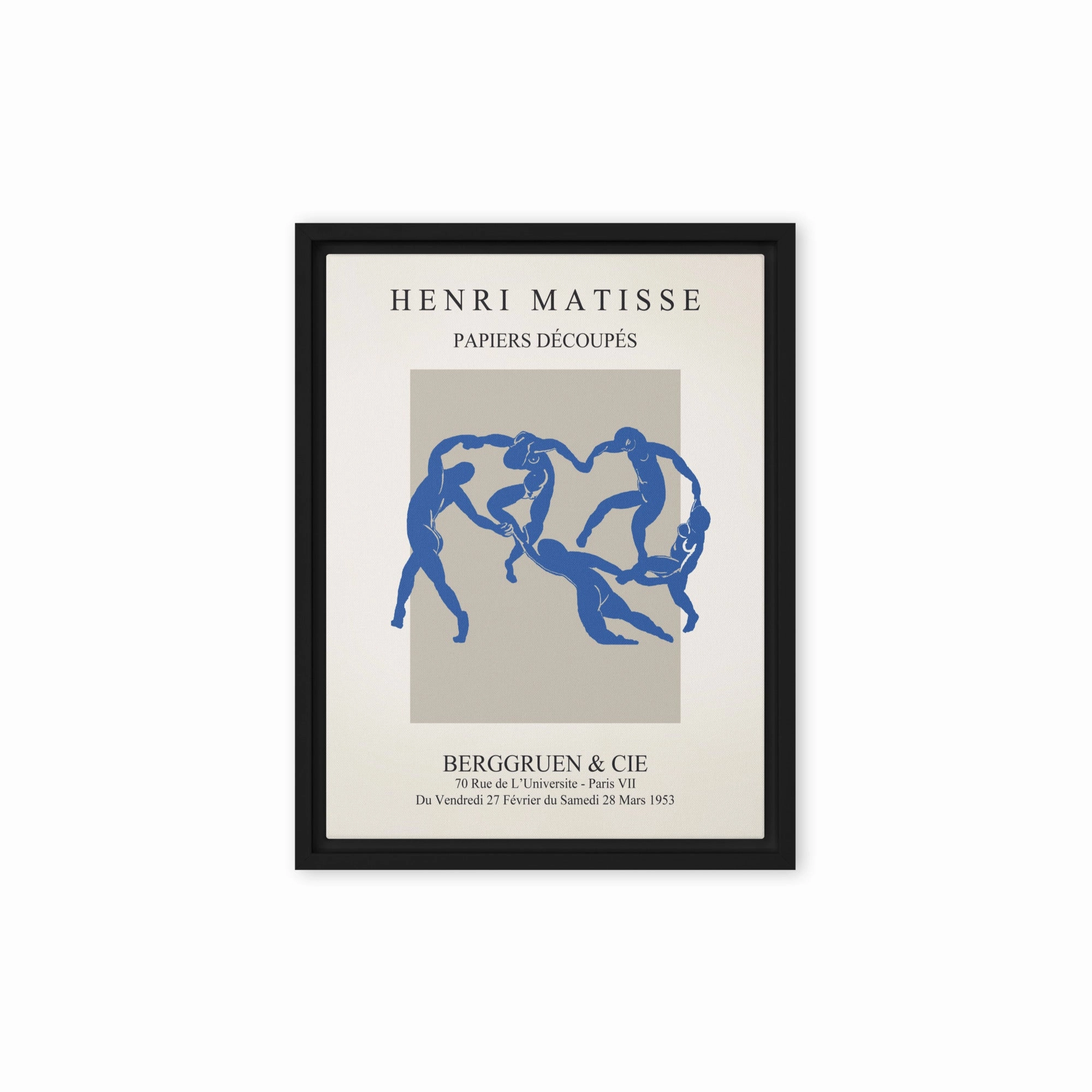 Leinwand - Henri Matisse, Paper Cutouts blauer Tanz