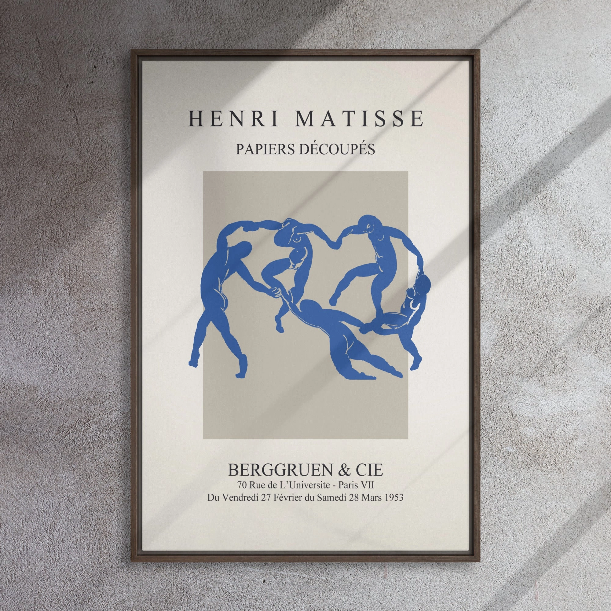 Leinwand - Henri Matisse, Paper Cutouts blauer Tanz