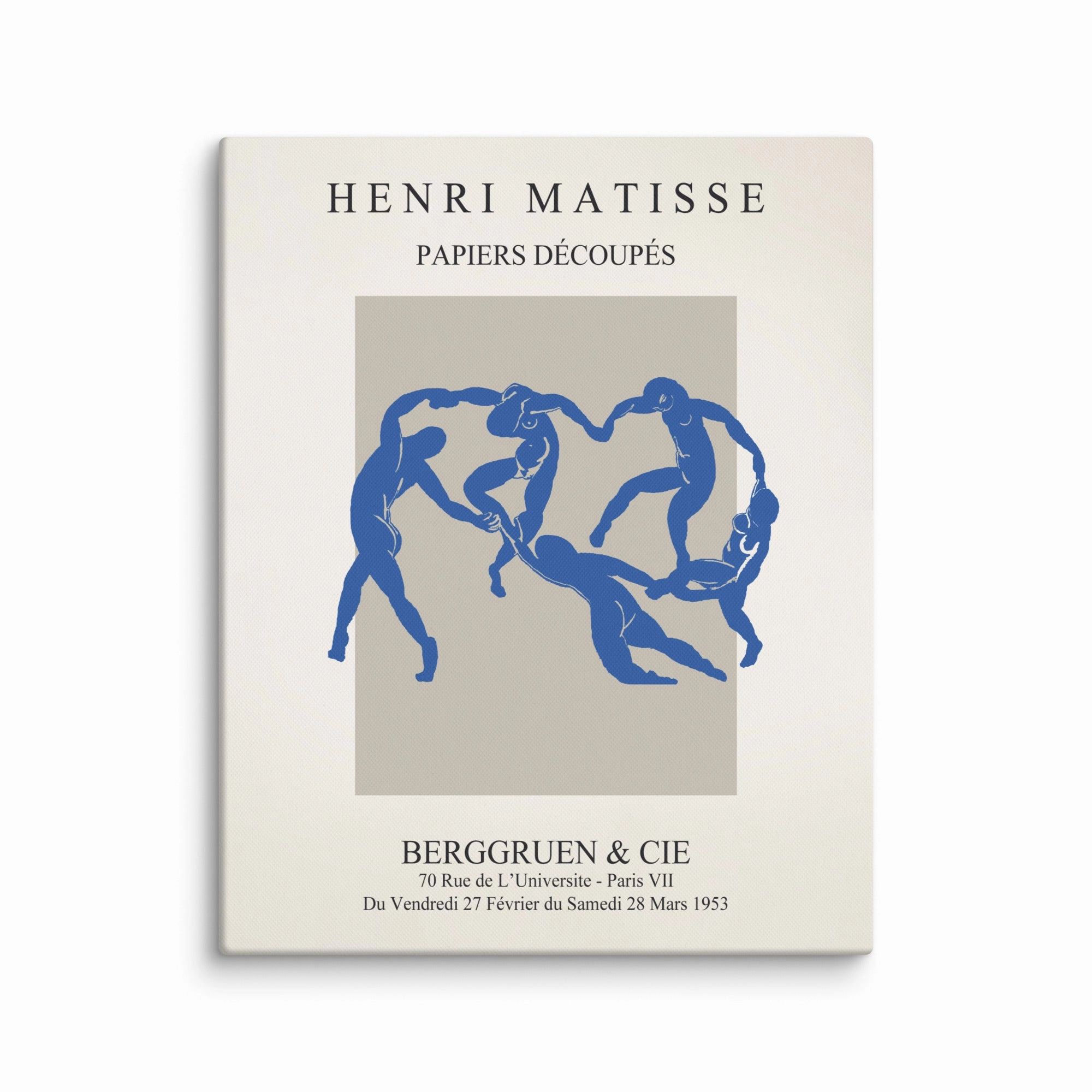Leinwand - Henri Matisse, Paper Cutouts blauer Tanz