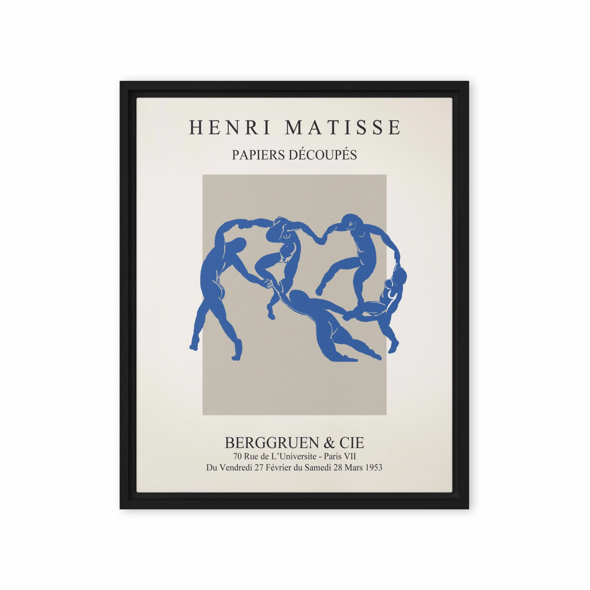 Leinwand - Henri Matisse, Paper Cutouts blauer Tanz