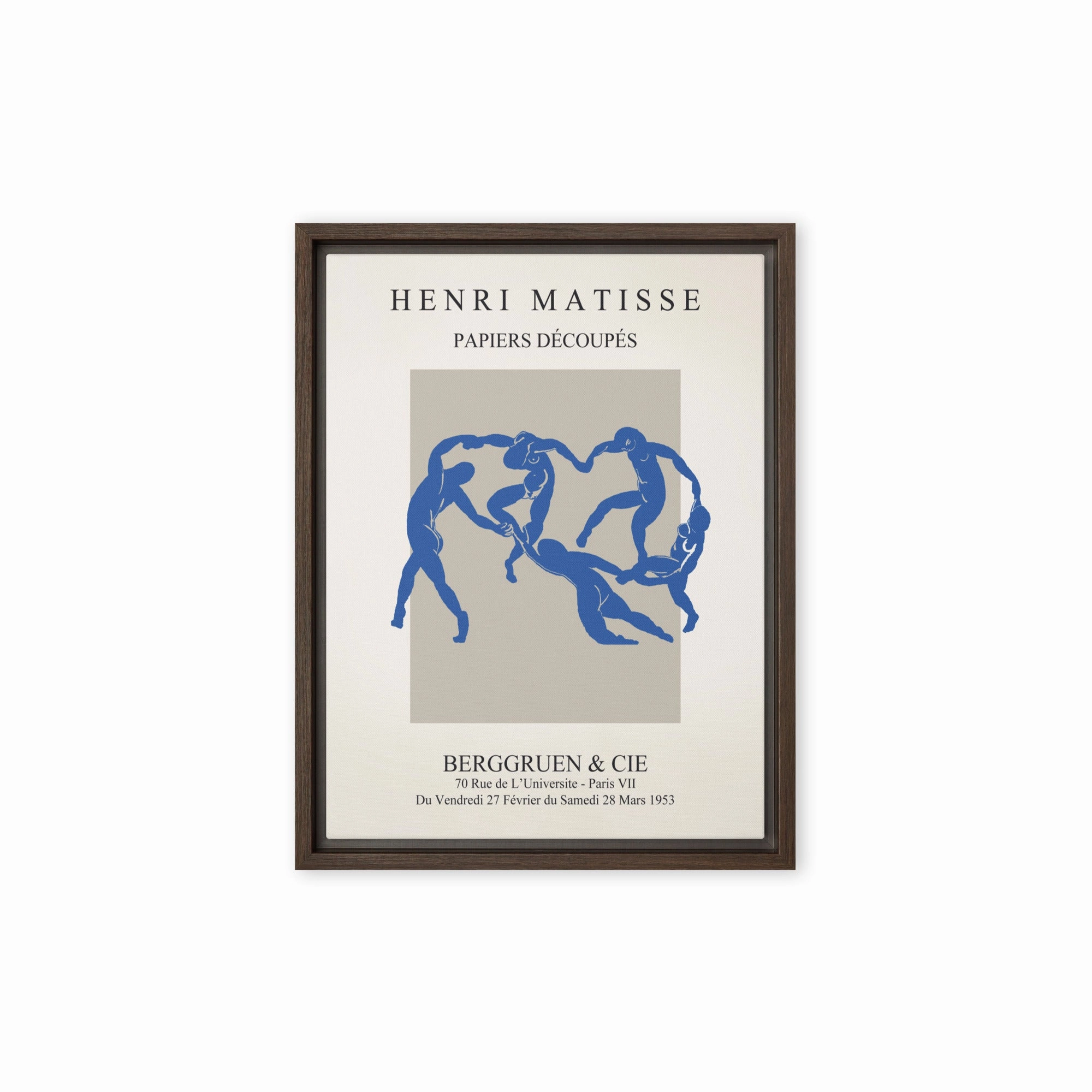 Leinwand - Henri Matisse, Paper Cutouts blauer Tanz