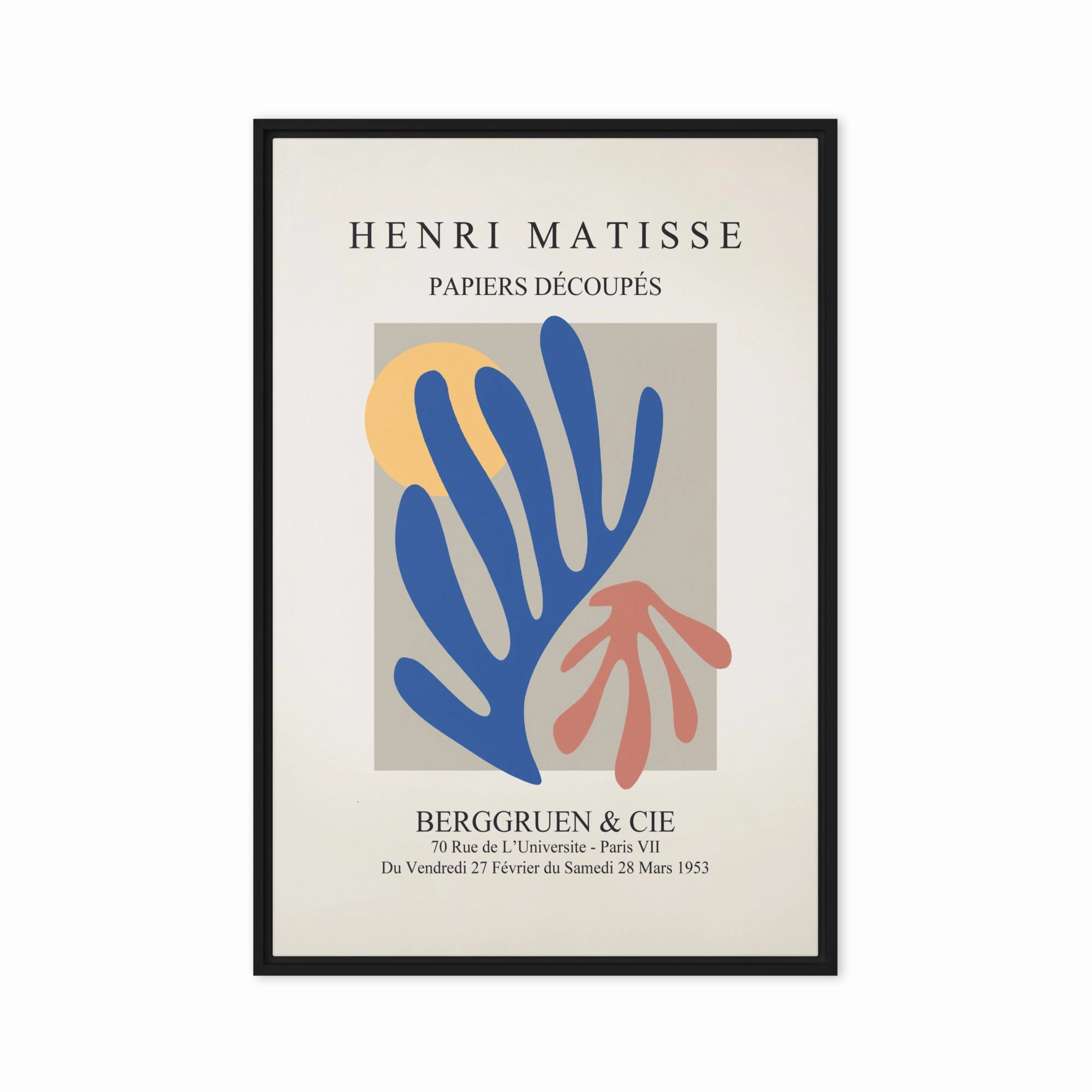 Leinwand - Henri Matisse, Paper Cutouts bunter Garten