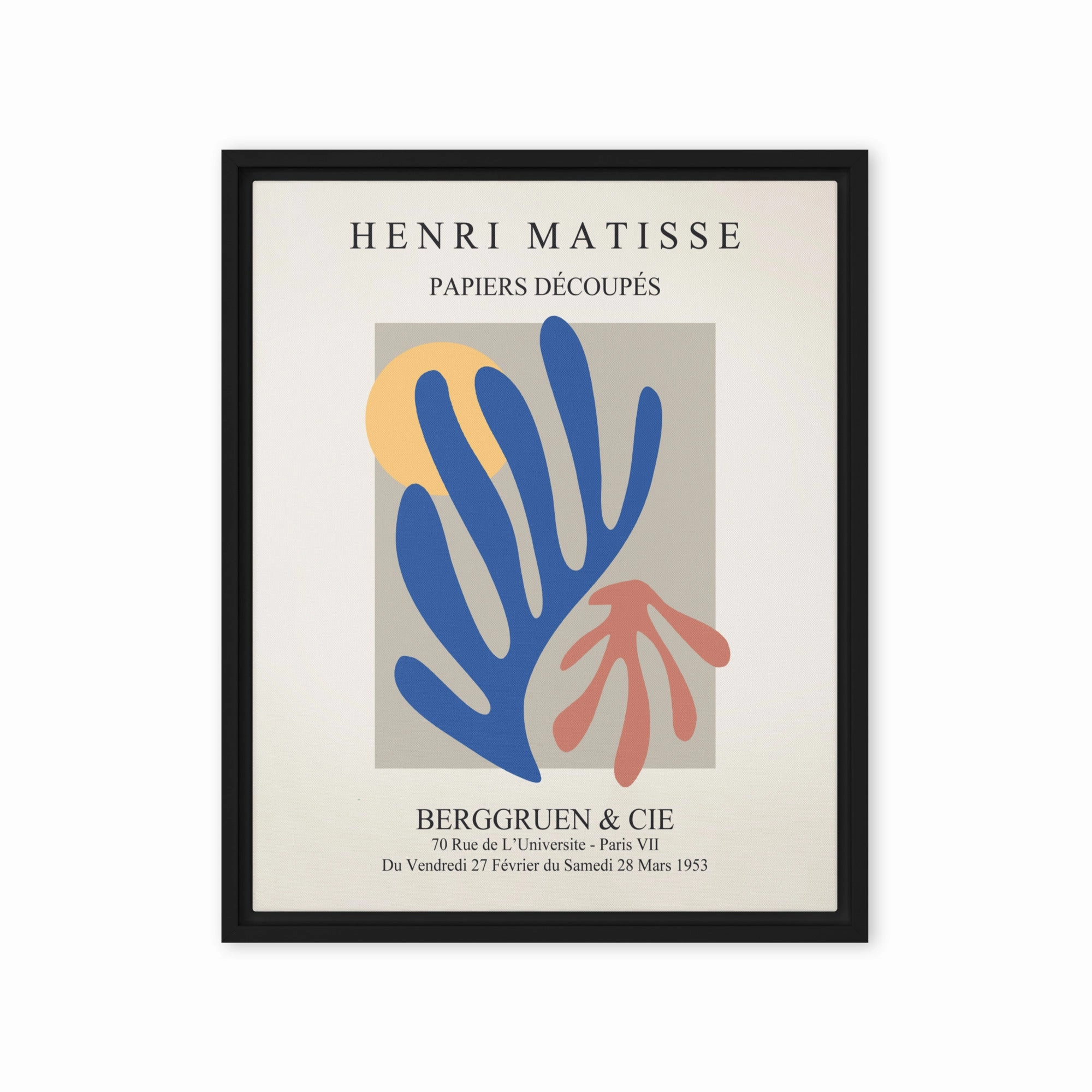 Leinwand - Henri Matisse, Paper Cutouts bunter Garten