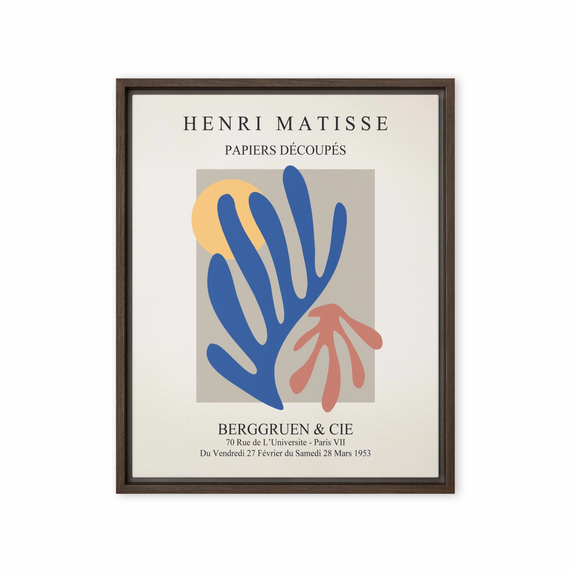 Leinwand - Henri Matisse, Paper Cutouts bunter Garten