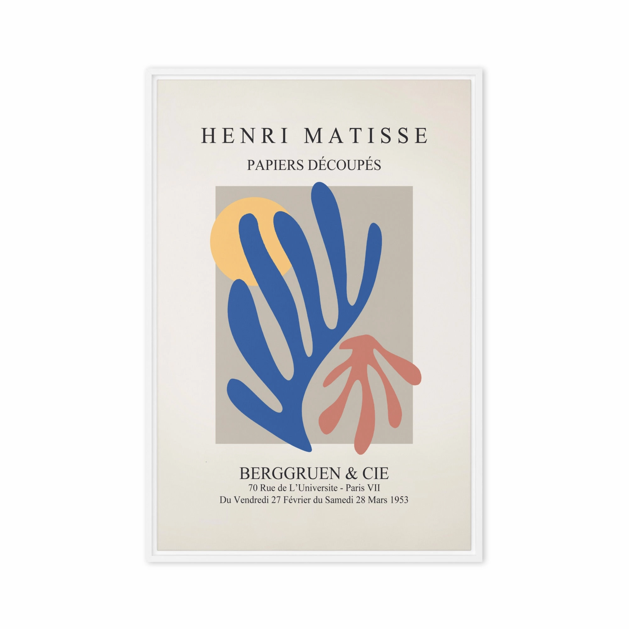 Leinwand - Henri Matisse, Paper Cutouts bunter Garten